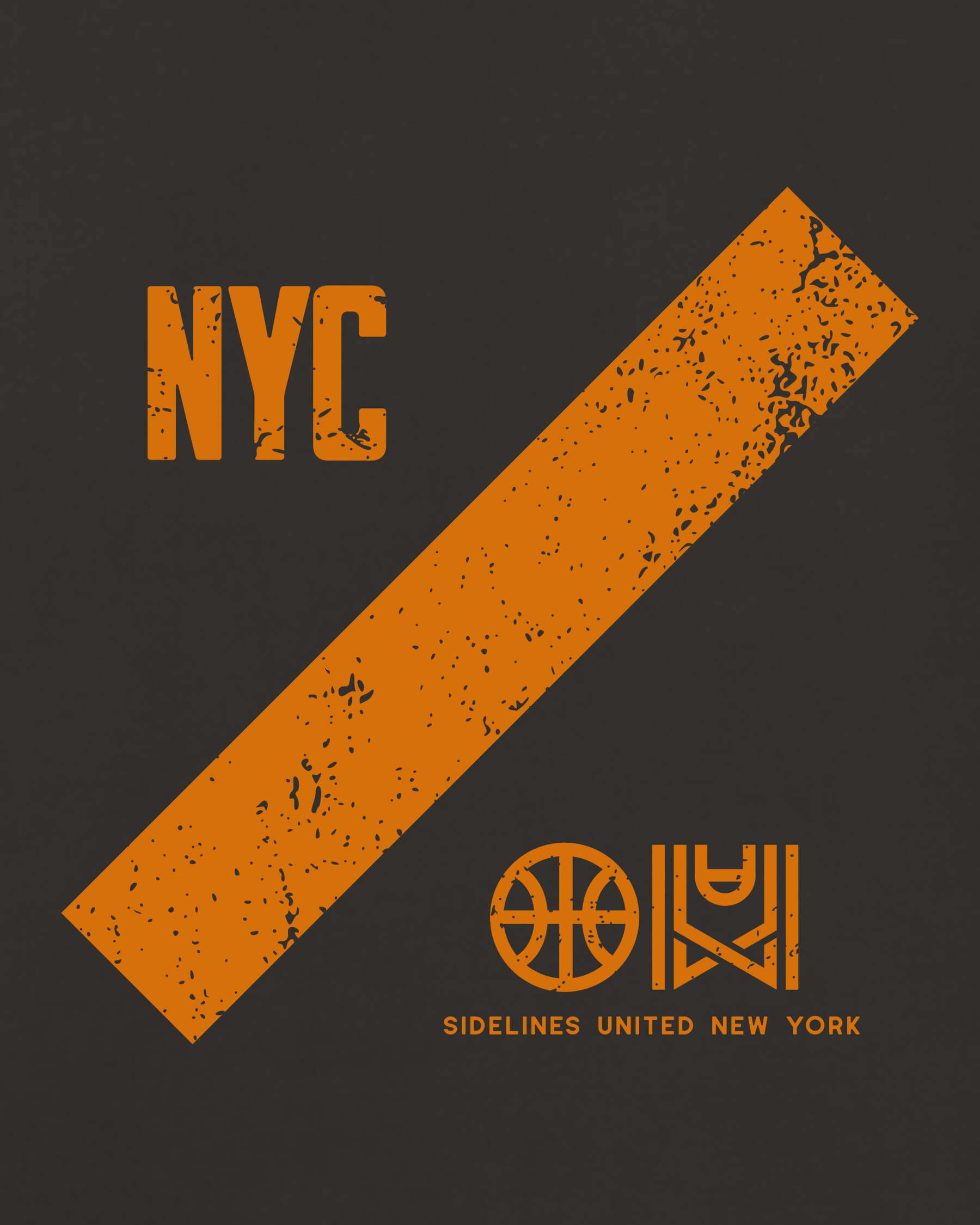 Slash NBA New York Team On Washed Black zoom