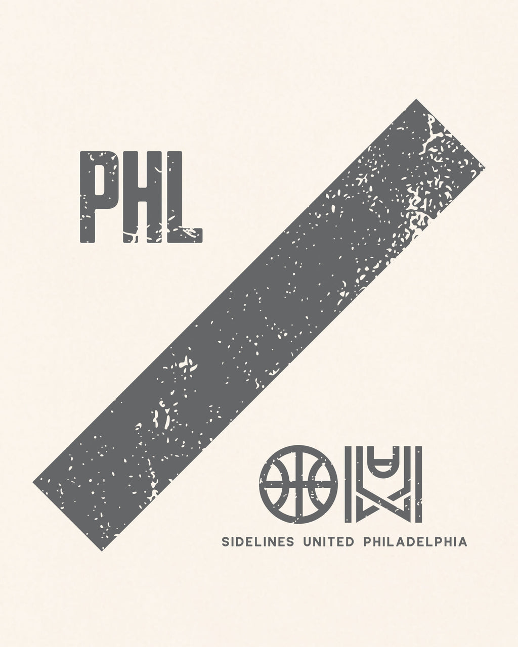 Philly Slash Tee - Vintage White - Zoom