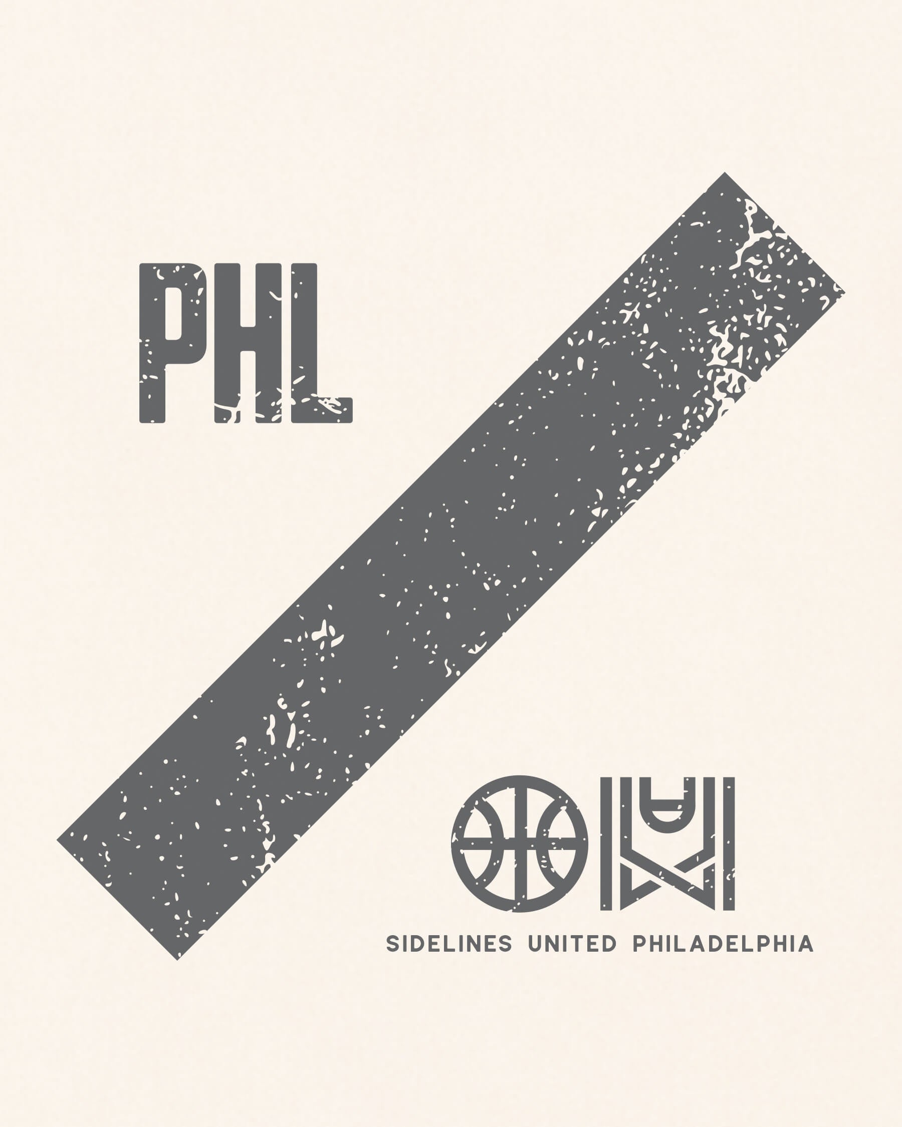 Philly Slash Tee - Vintage White - Zoom