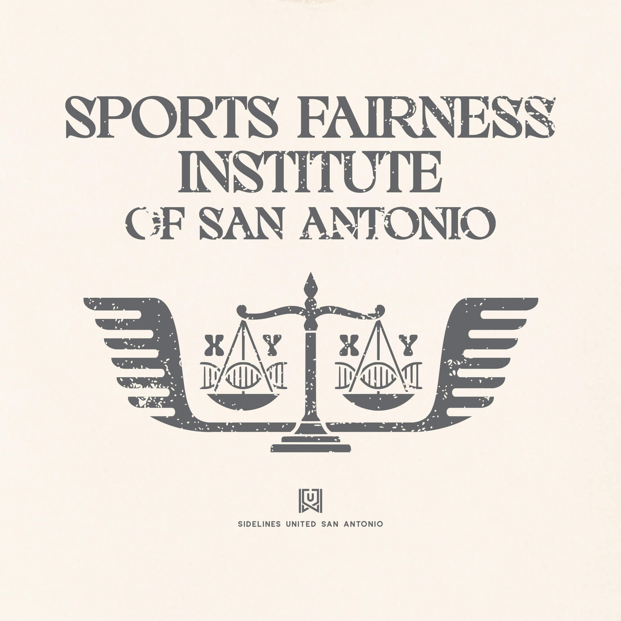 SATX Sports Fairness Institute Vintage White Tee