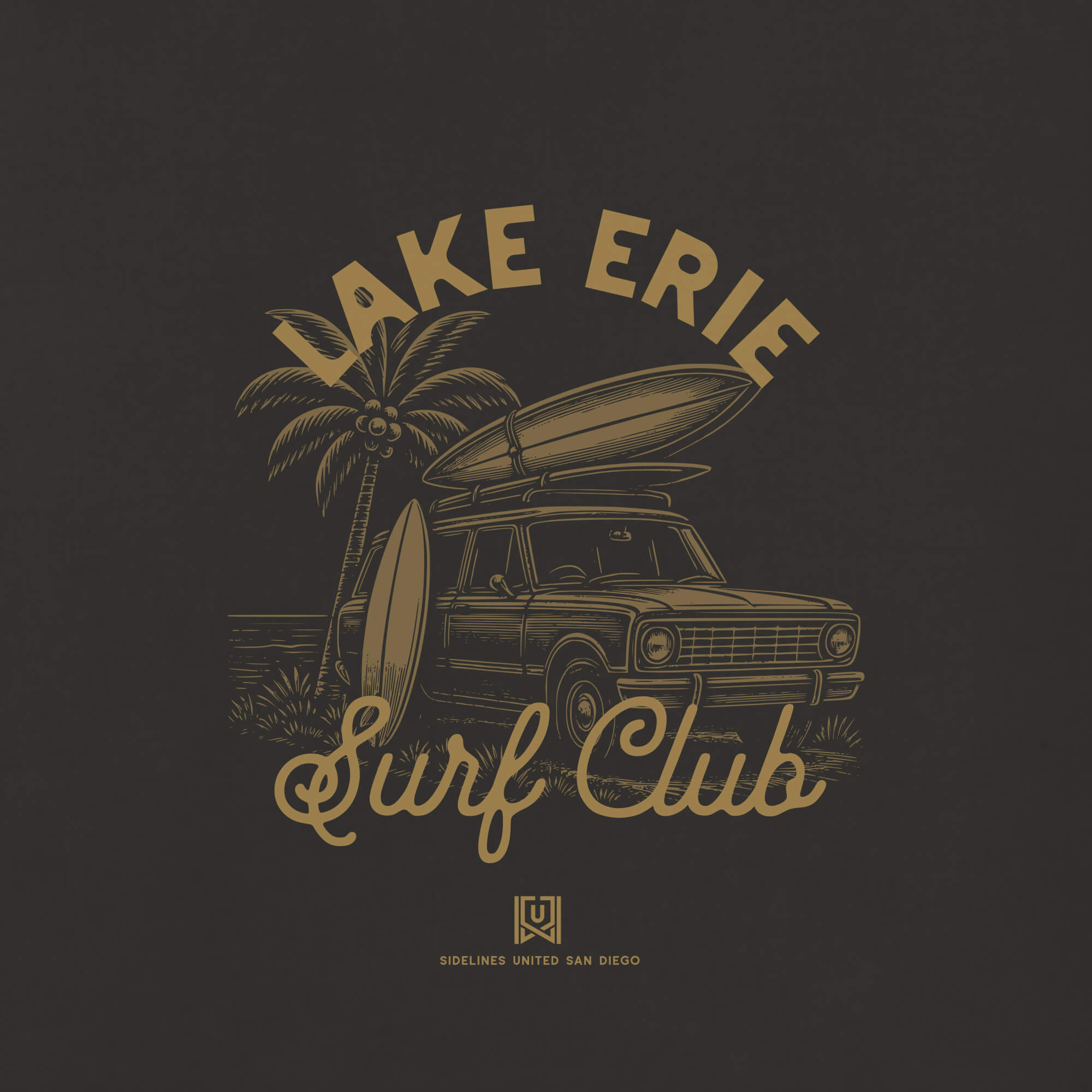 CLE Surf Club Black Tee