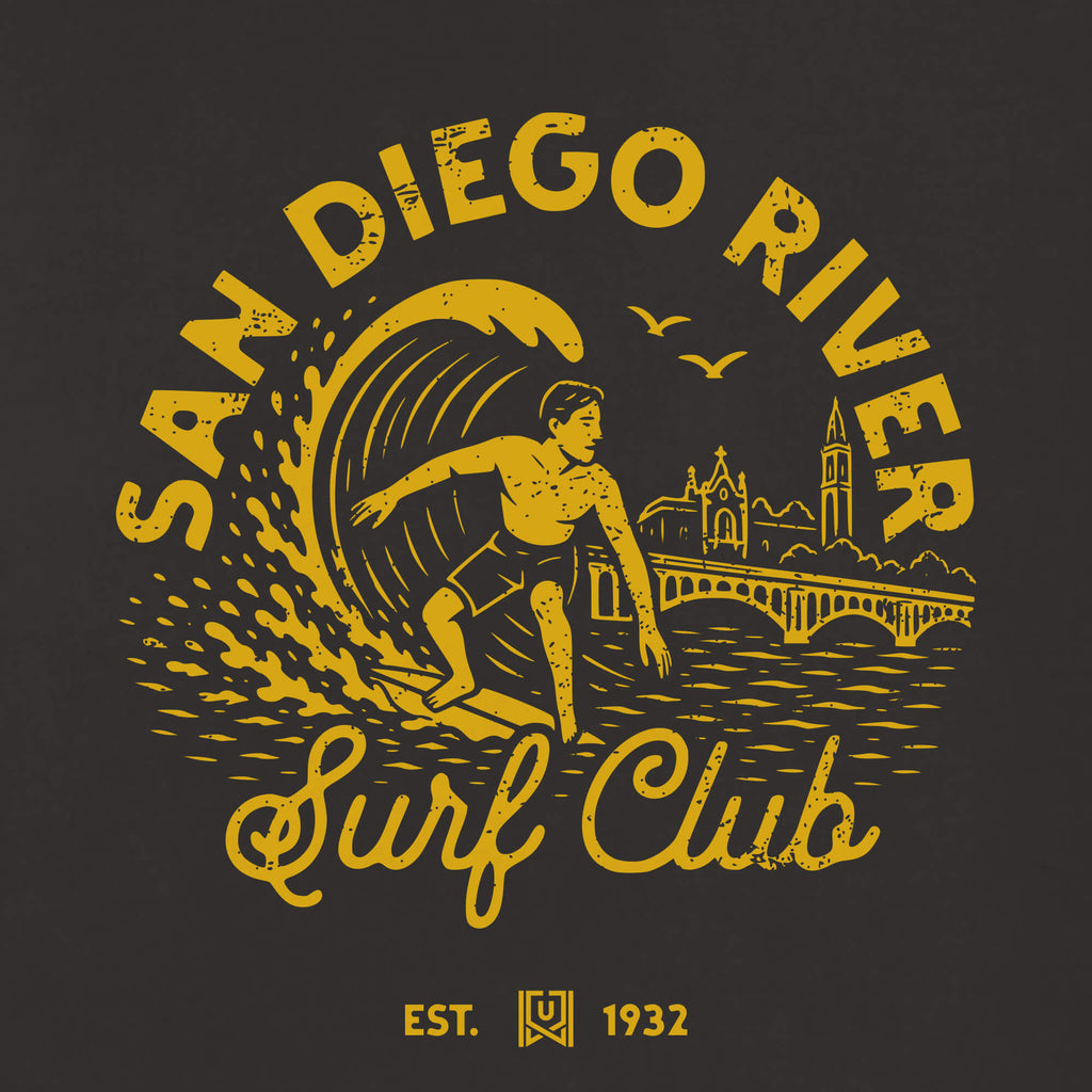 SD Surf Club Black Tee