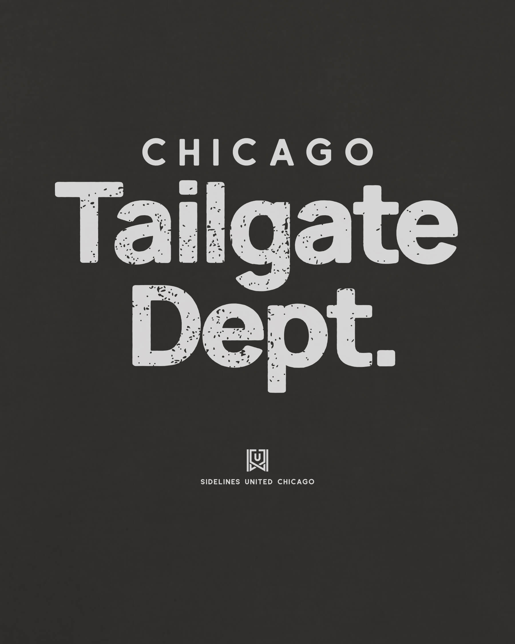 CHI Tailgate Dept Tee - Washed Black / White - Zoom