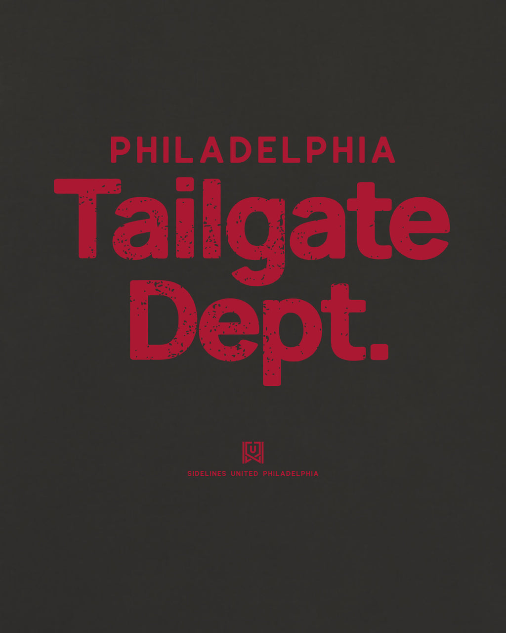 Philly Tailgate Dept Tee - Washed Black / Red - Zoom