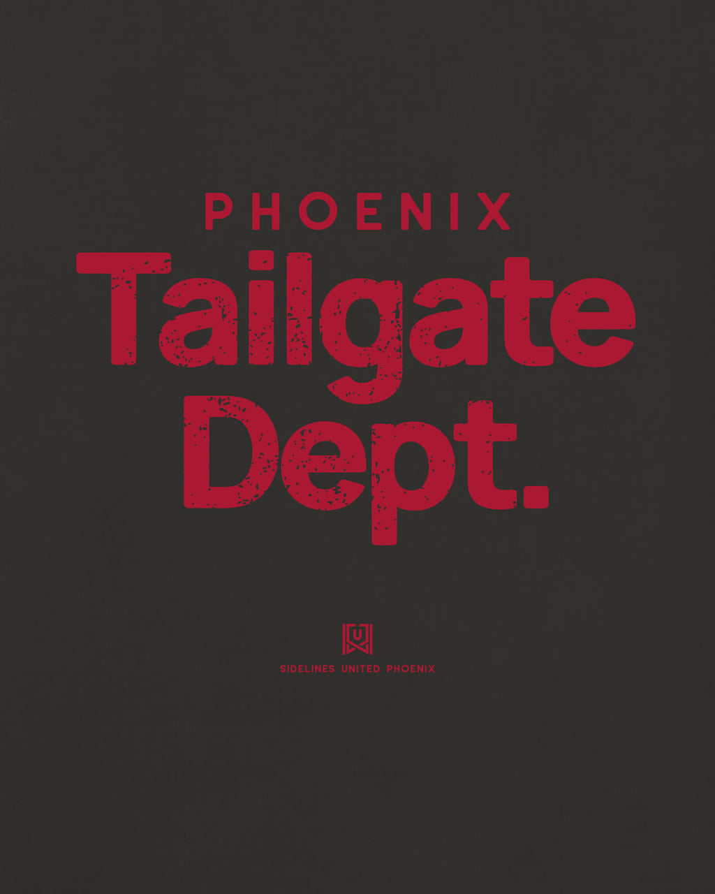 PHX Tailgate Dept Tee - Washed Black / Red - Zoom