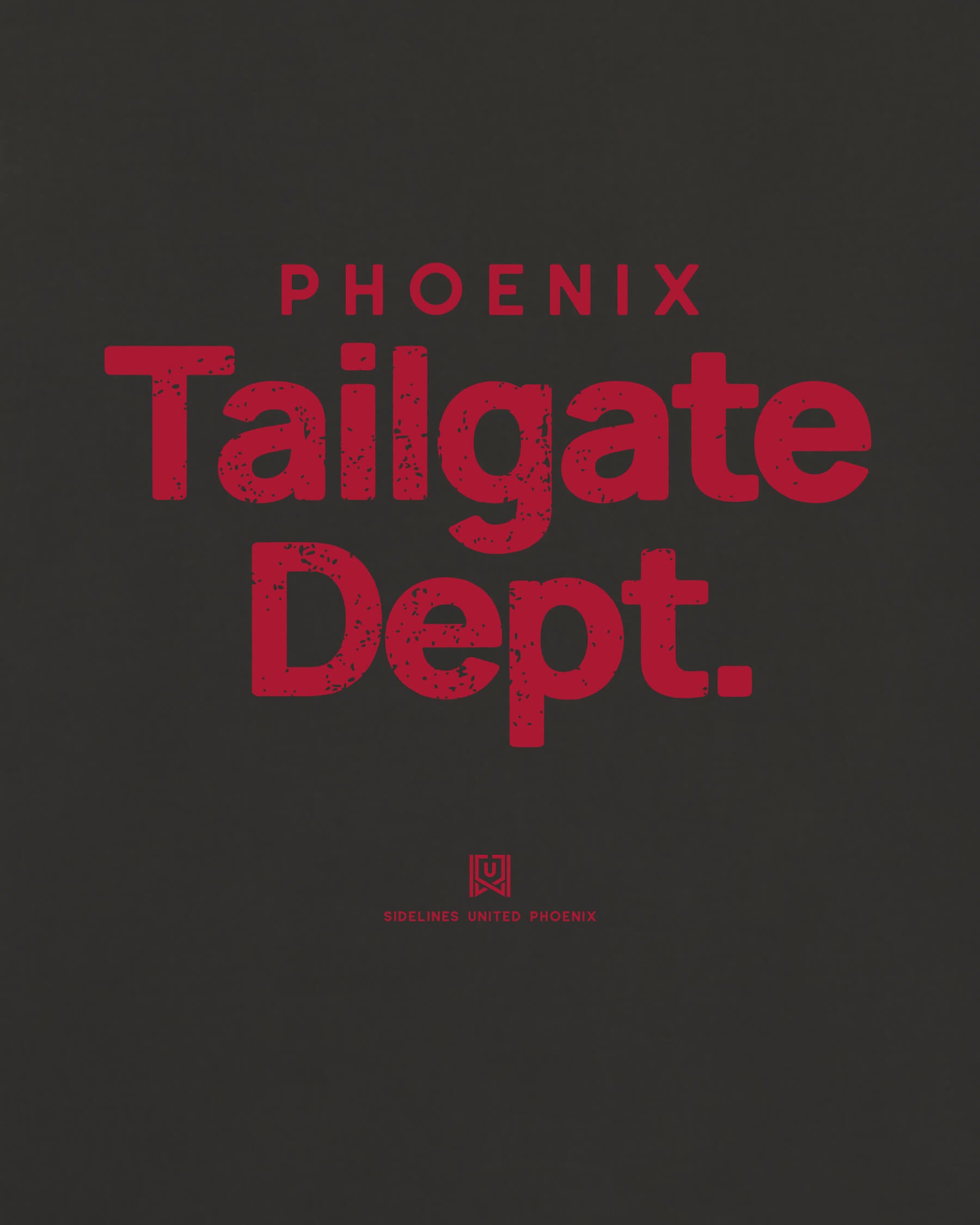 PHX Tailgate Dept Tee - Washed Black / Red - Zoom