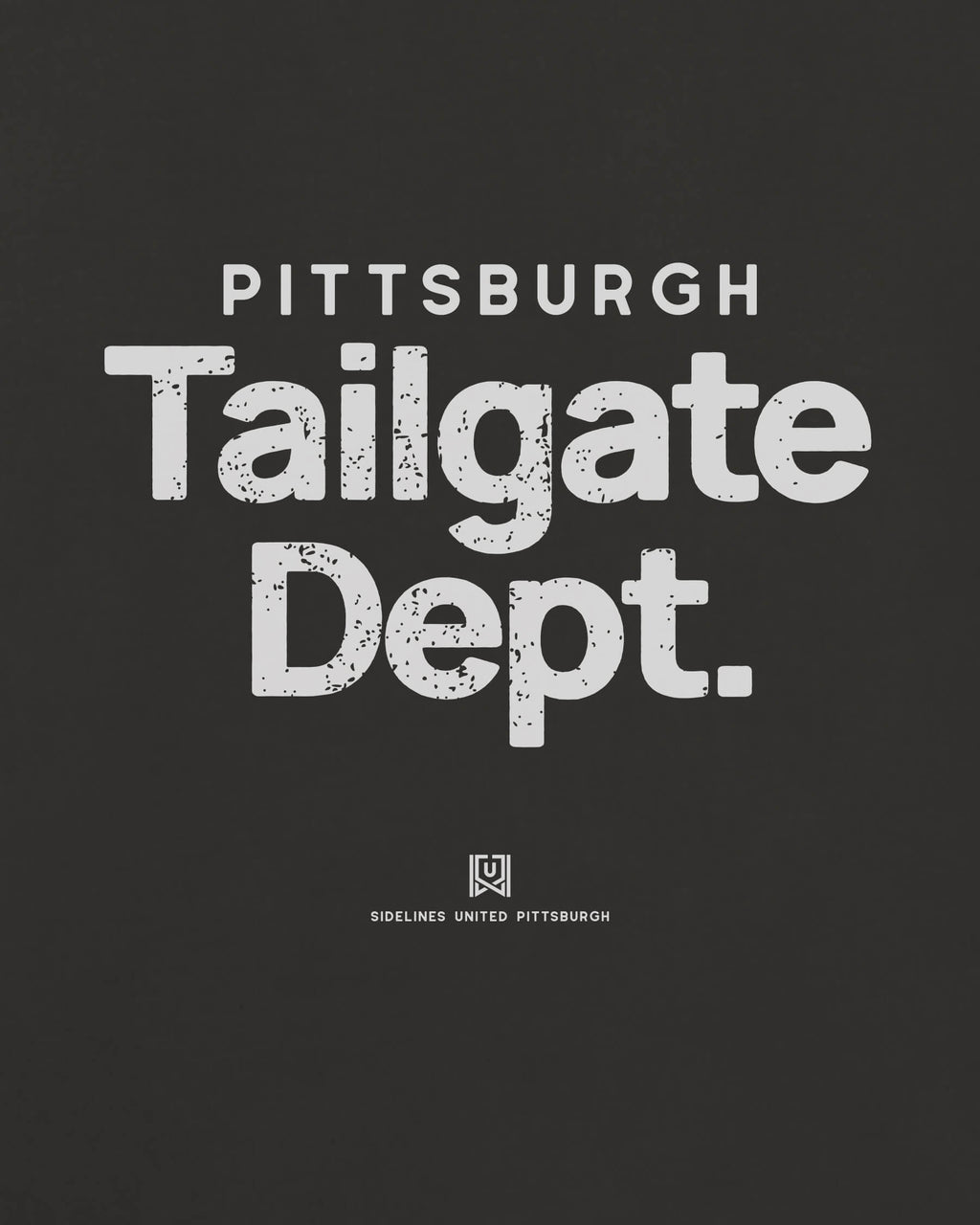 PGH Tailgate Dept Tee - Washed Black / White - Zoom
