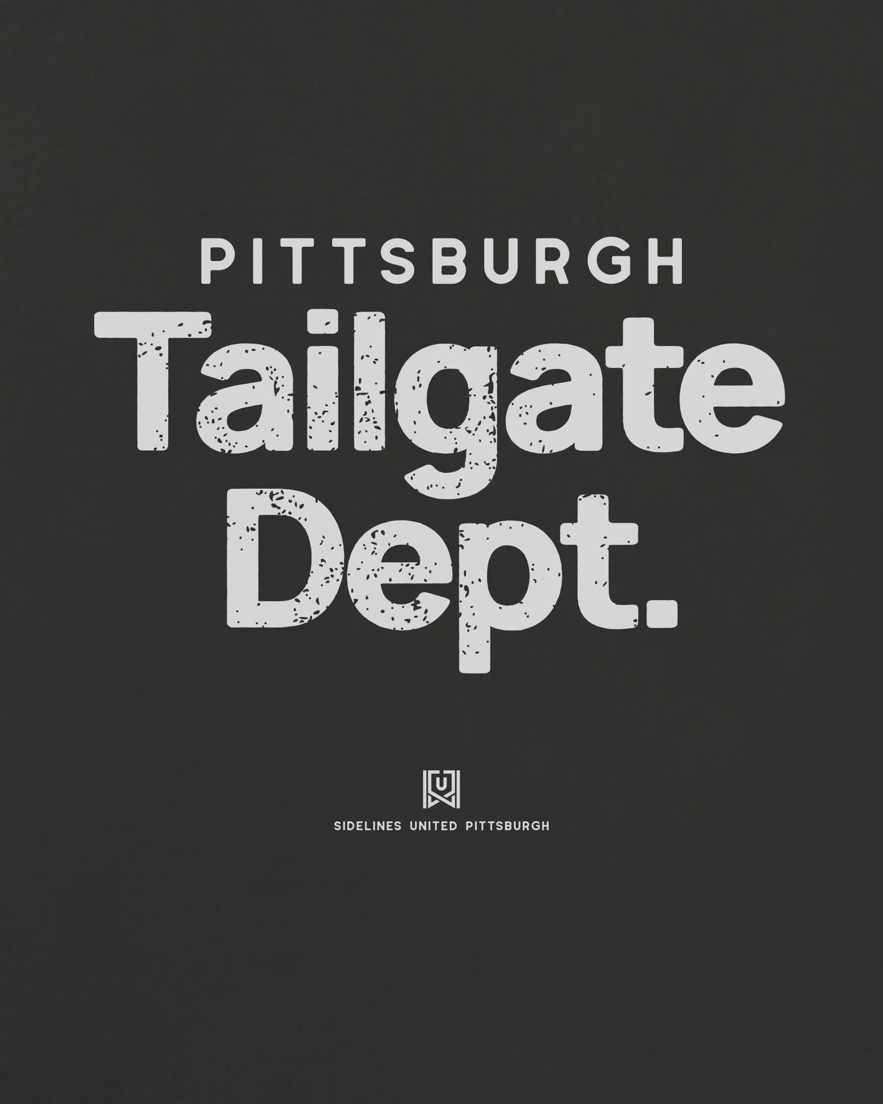 PGH Tailgate Dept Tee - Washed Black / White - Zoom