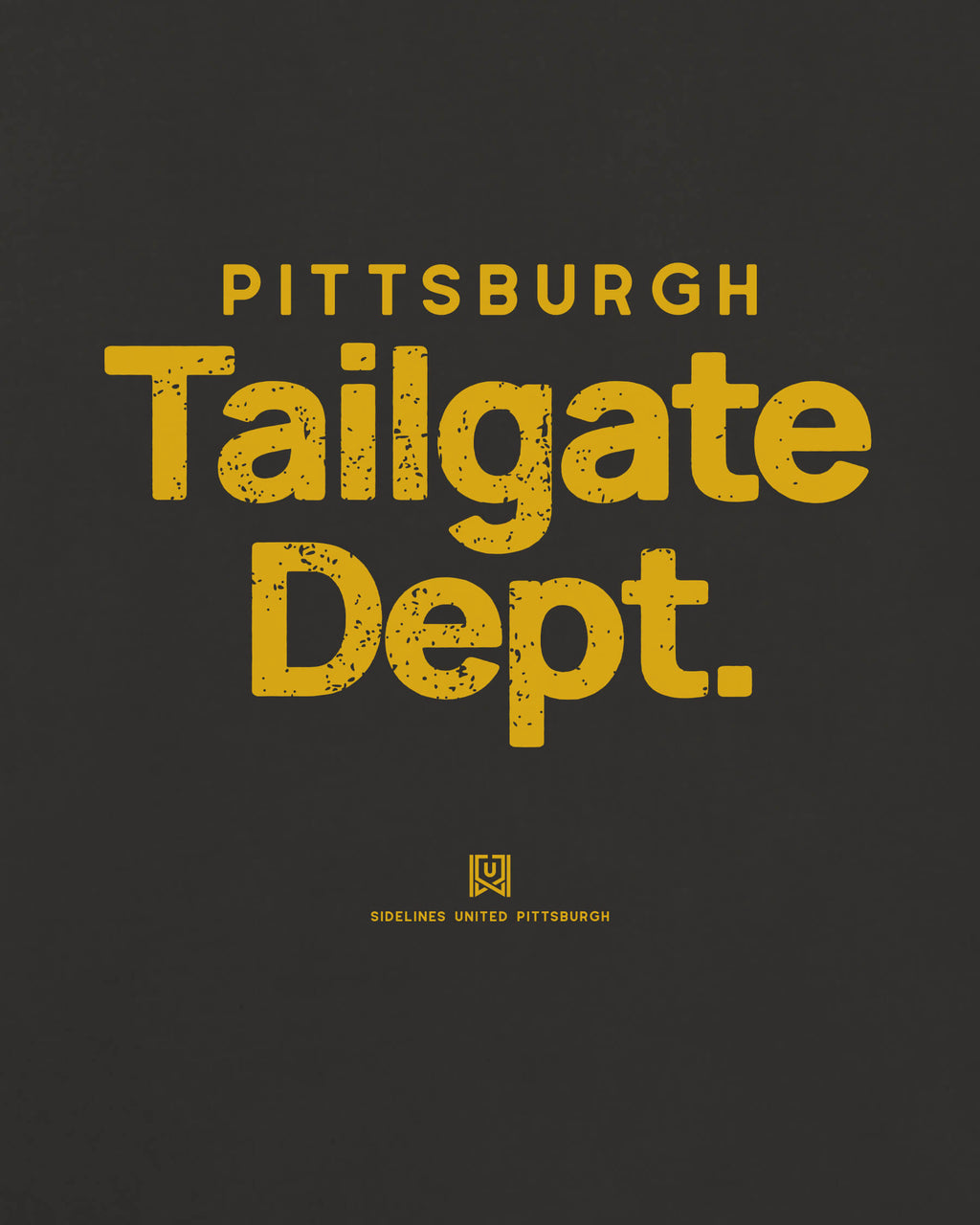 PGH Tailgate Dept Tee - Washed Black / Gold - Zoom