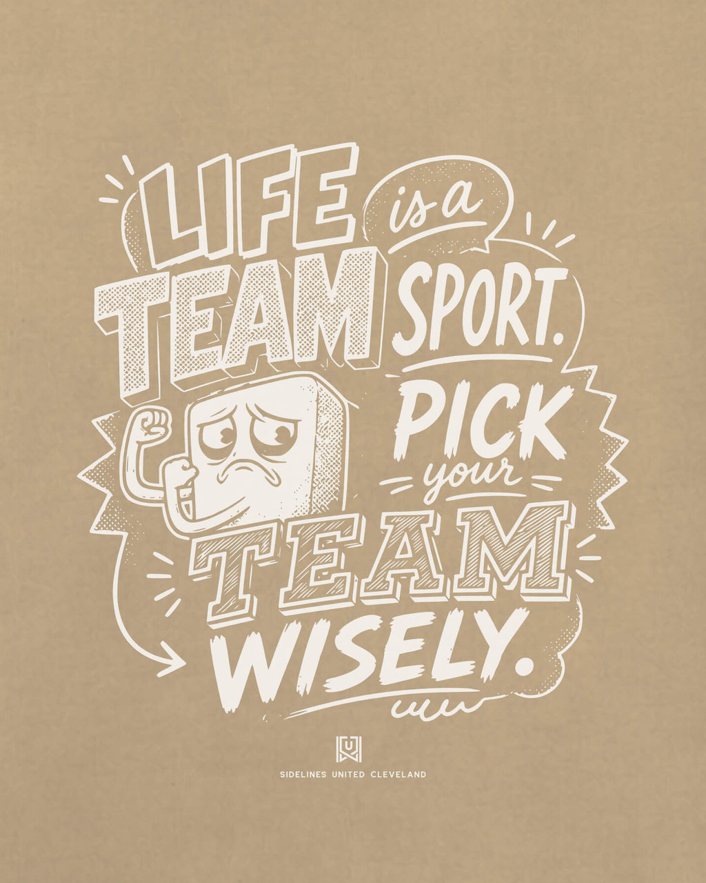 CLE Team Sport Advice Khaki Tee