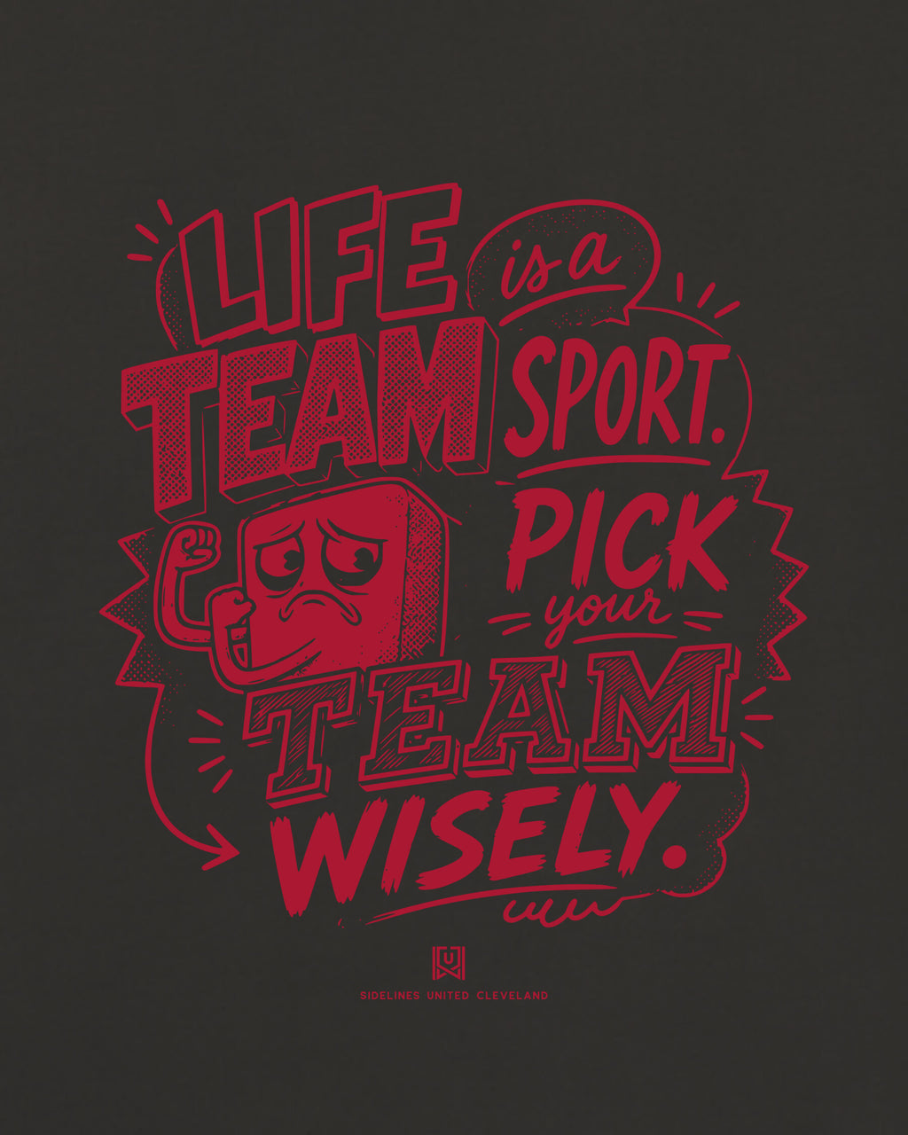 CLE Team Sport Advice Black Tee