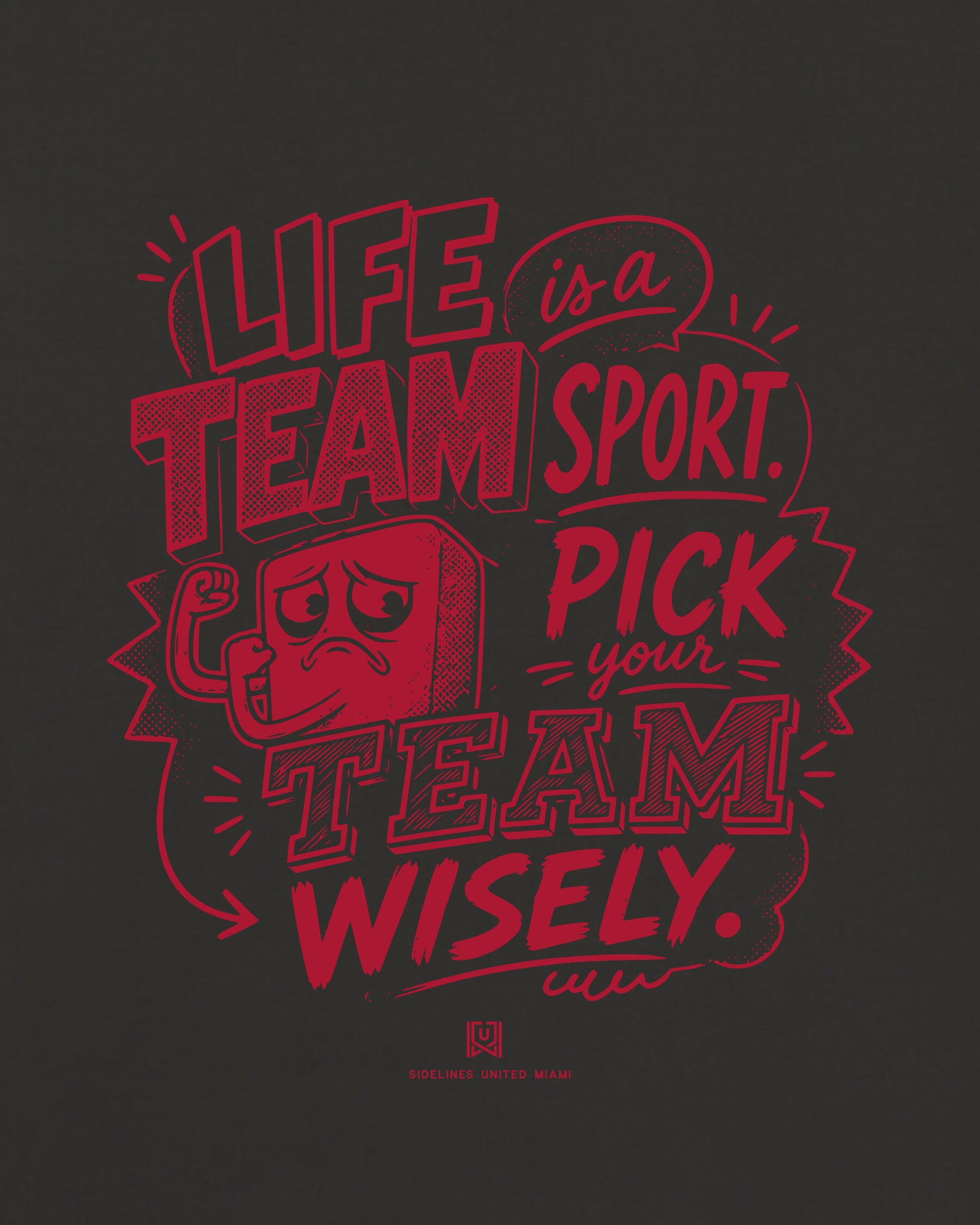 MIA Team Sport Advice Black Tee