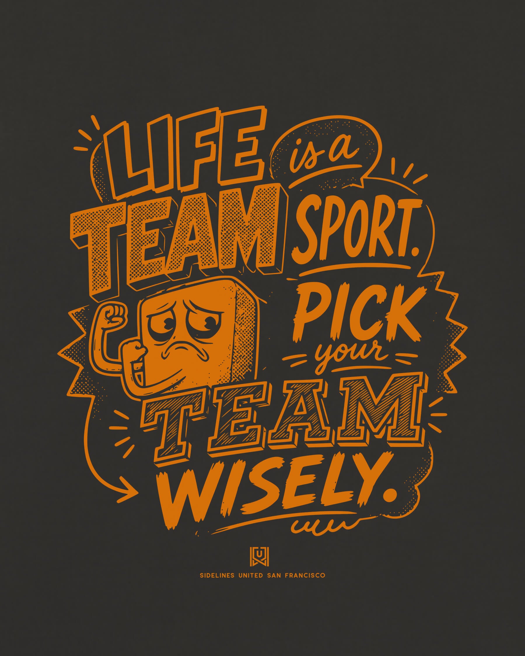 SF Team Sport Advice Black Tee