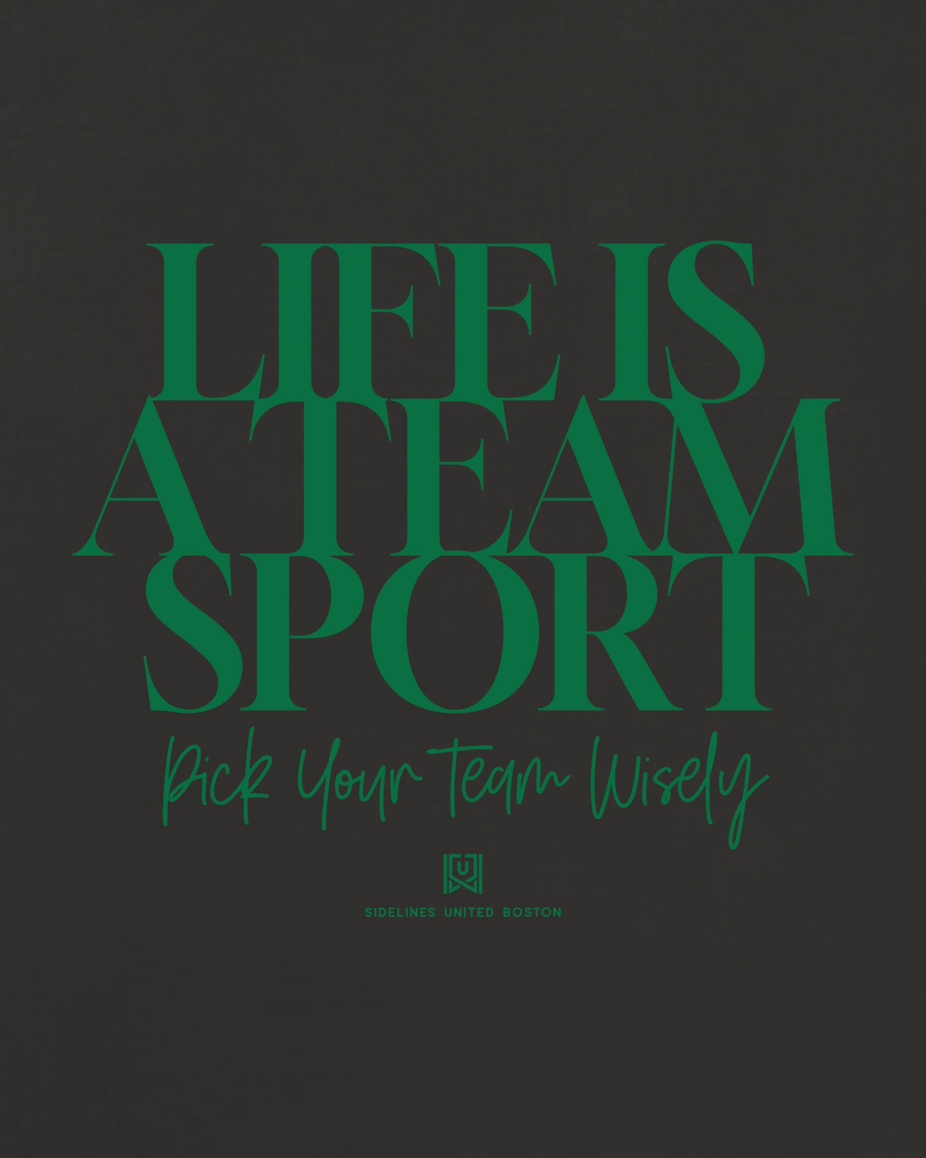 BOS Team Sport Life Black Tee