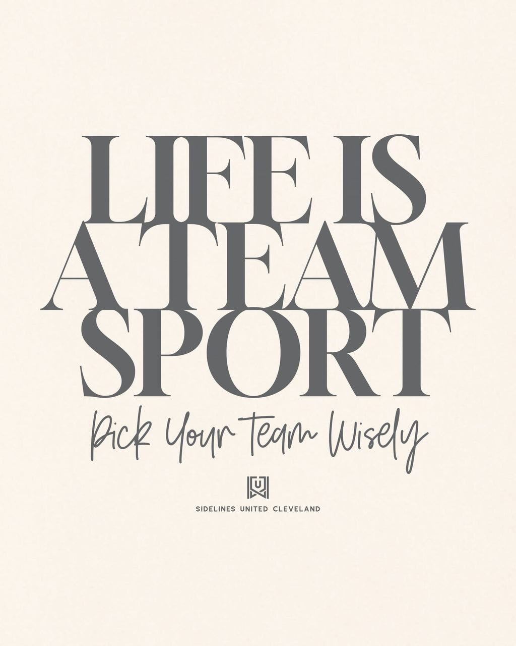 CLE Team Sport Life Vintage White Tee