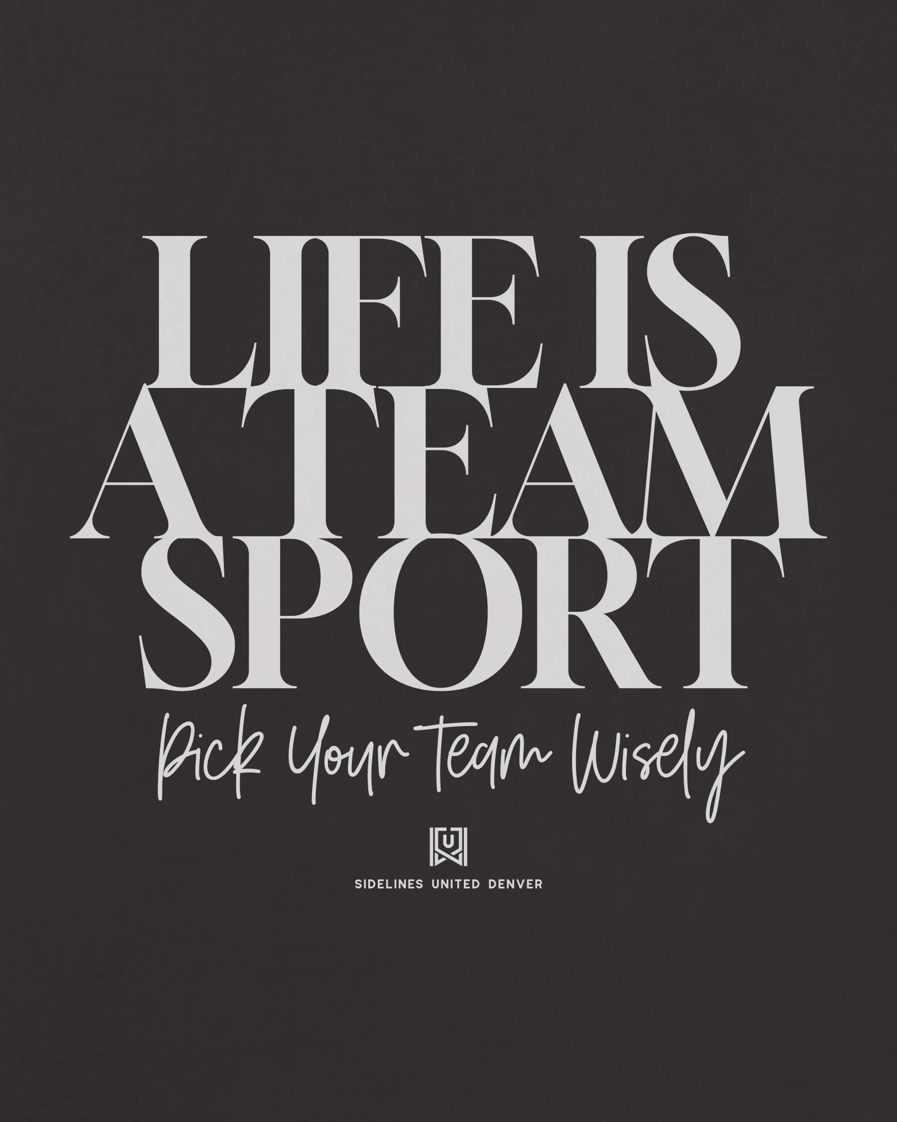 DEN Team Sport Life Black Tee