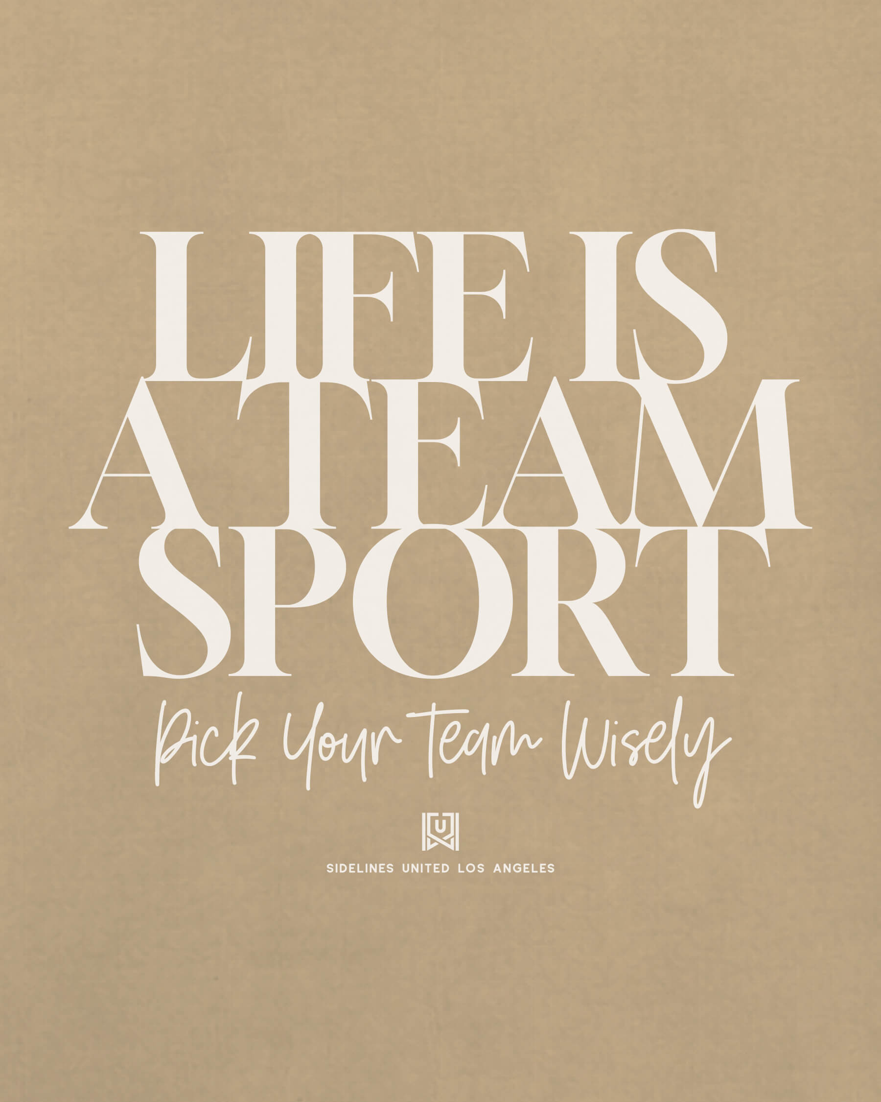 LA Team Sport Life Khaki Tee
