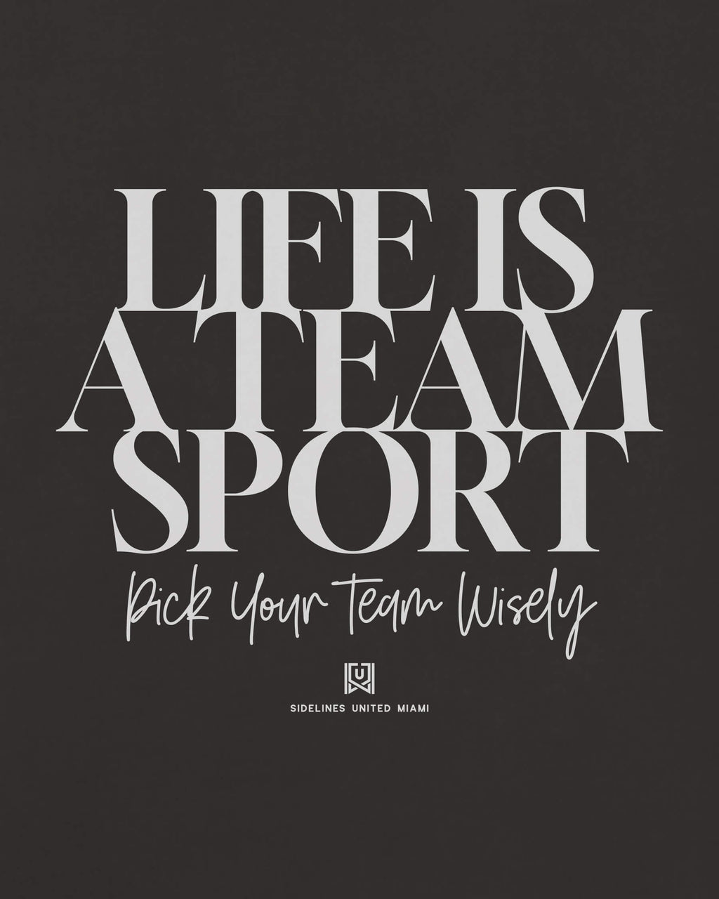 MIA Team Sport Life Black Tee