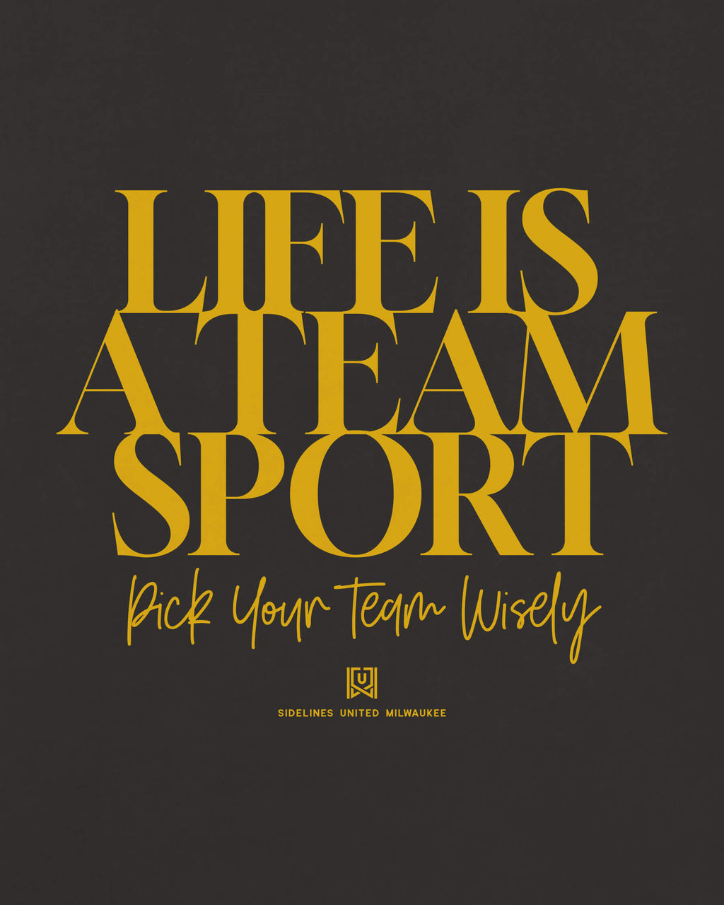 MKE Team Sport Life Black Tee