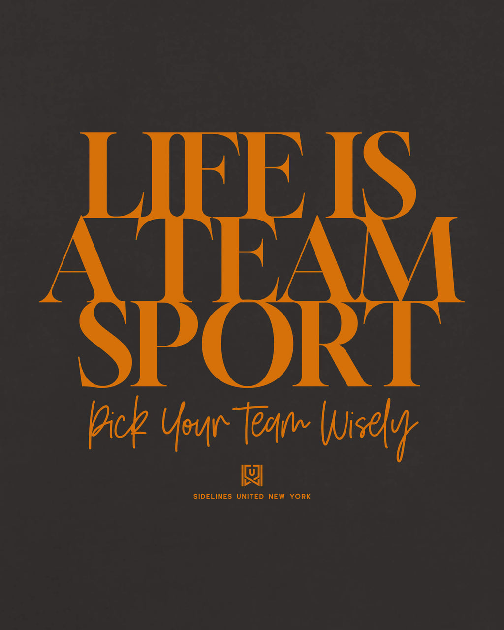 NY Team Sport Life Black Tee