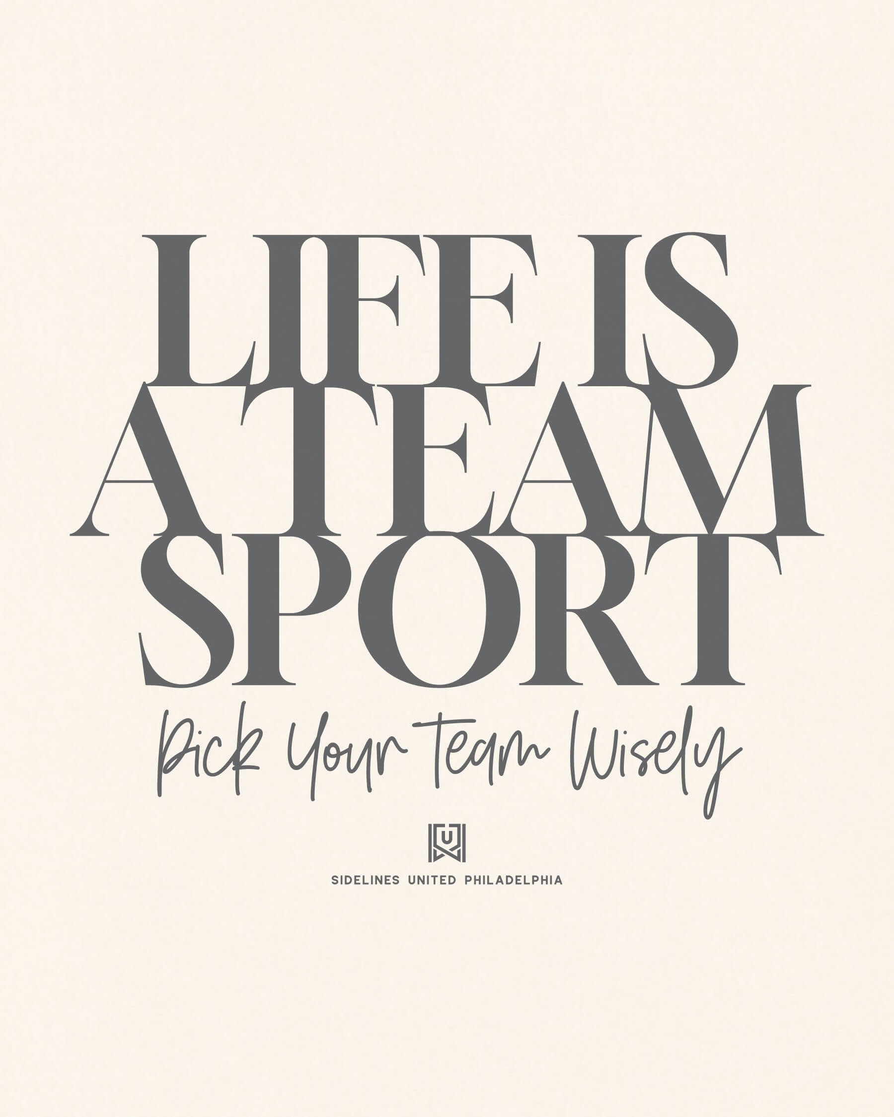 Philly Team Sport Life Vintage White Tee