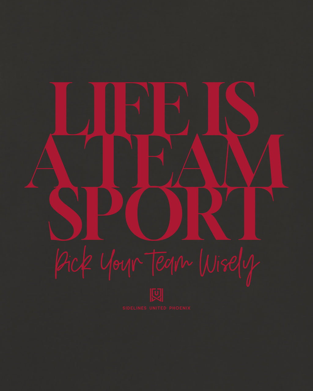 PHX Team Sport Life Black Tee