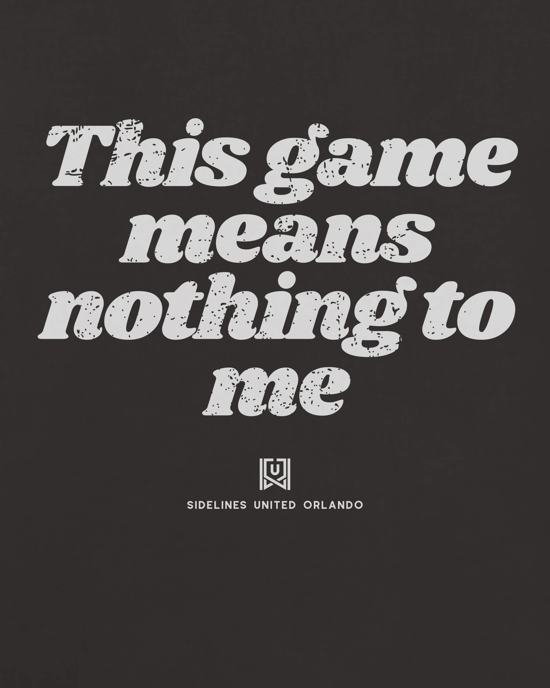 Orlando This Game Tee - Washed Black / White - Zoom