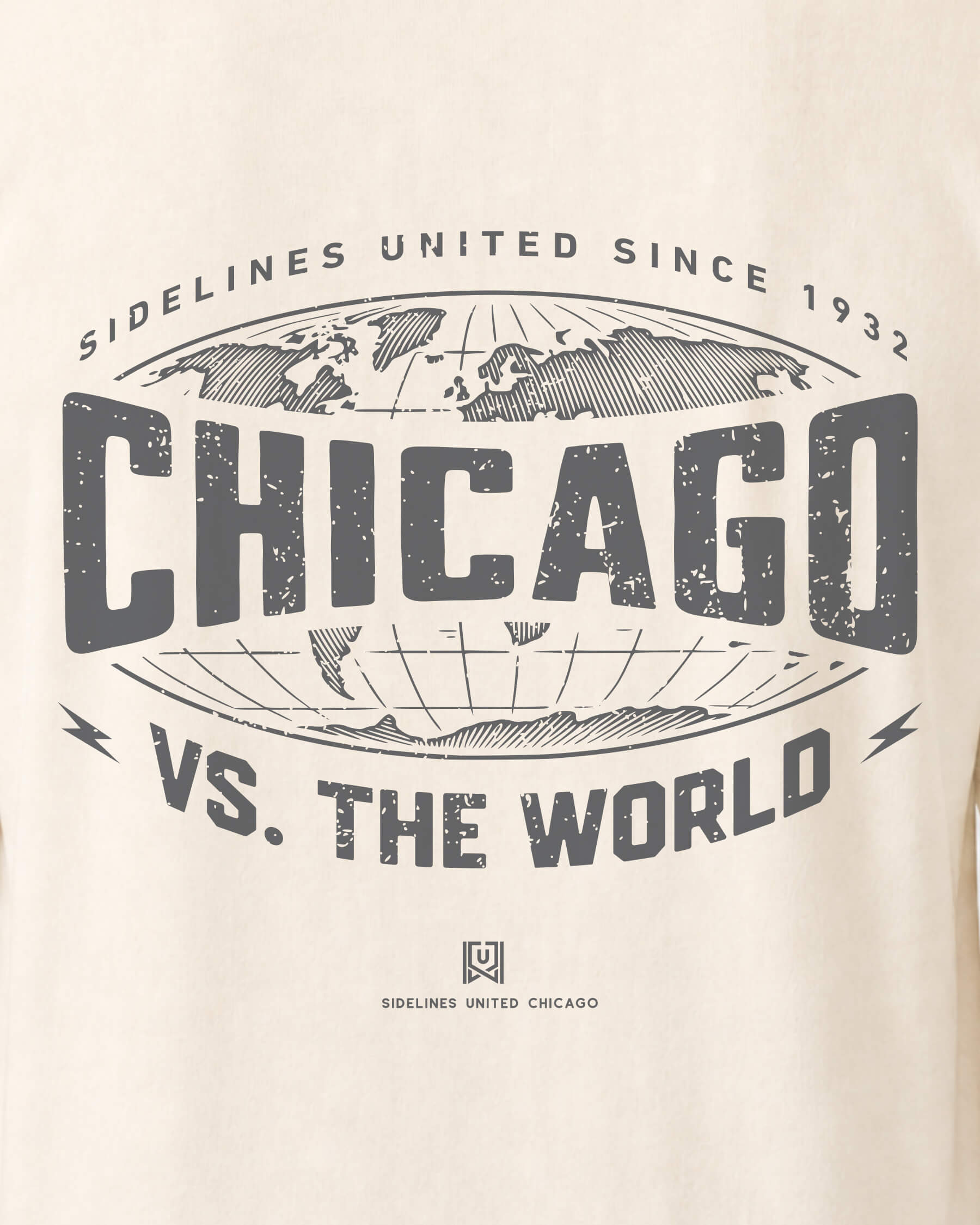 CHI VS the World Atlas Tee - Vintage White - Zoom