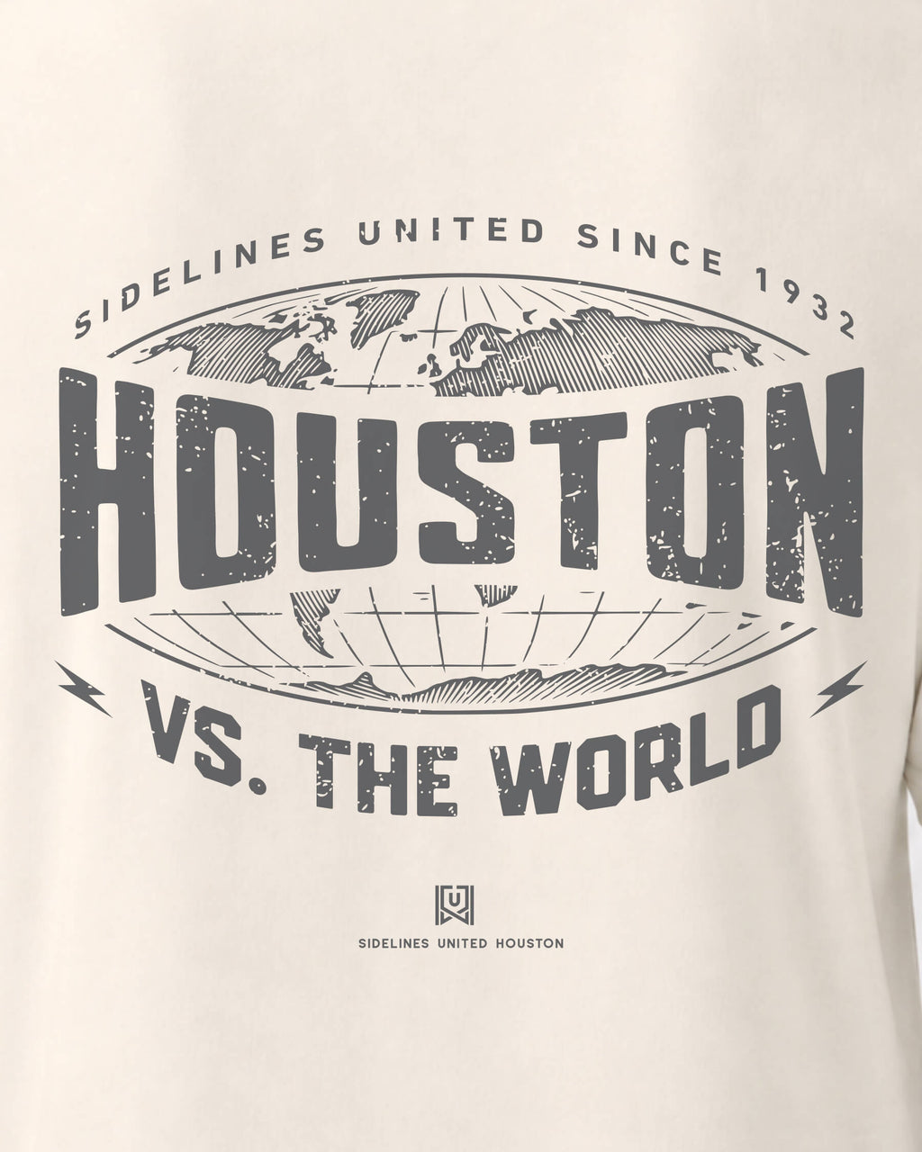 HOU VS the World Atlas Tee - Vintage White - Zoom