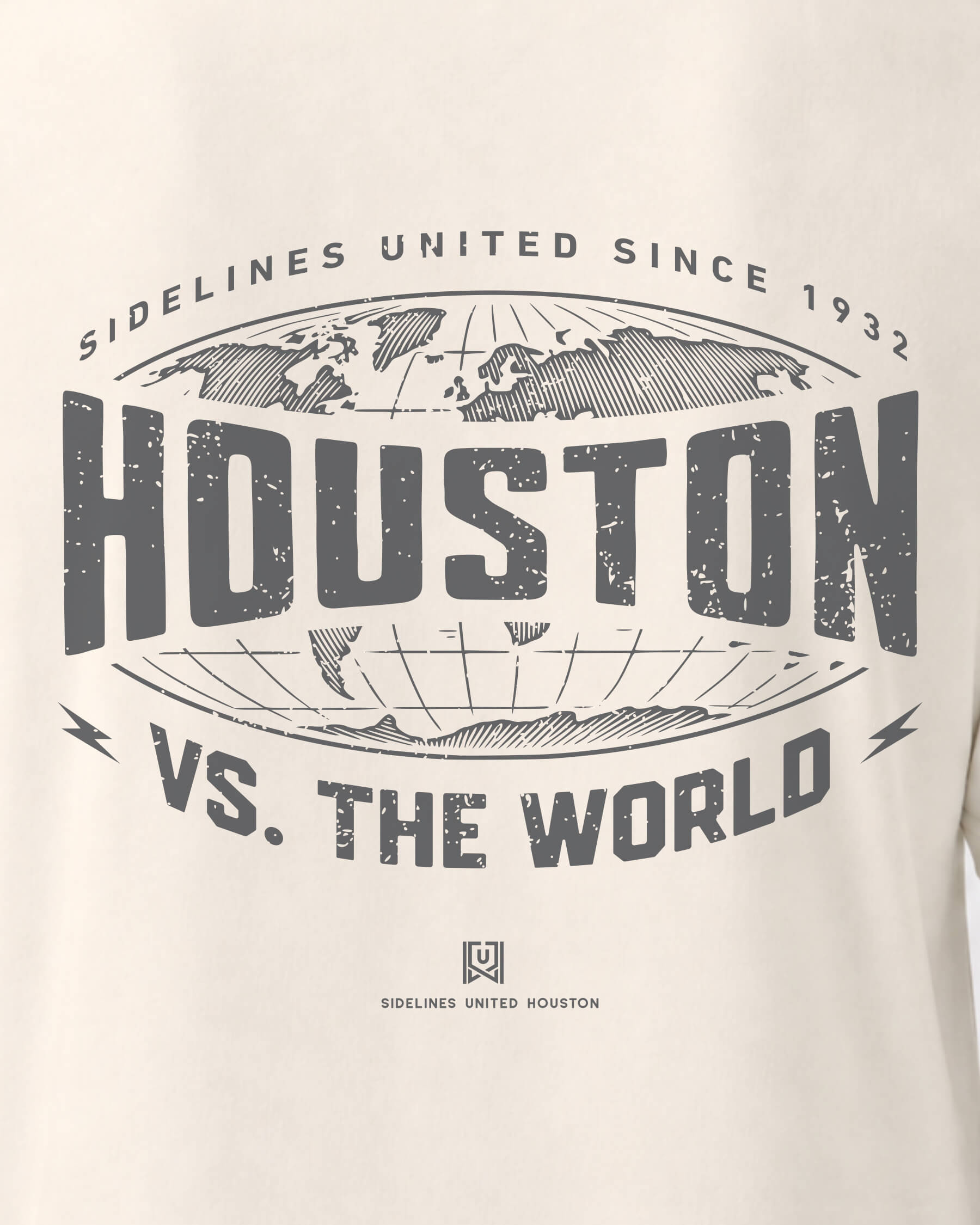 HOU VS the World Atlas Tee - Vintage White - Zoom