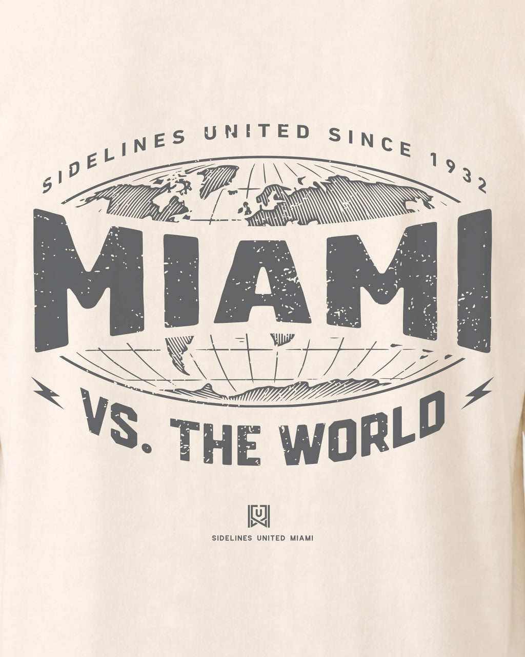 MIA VS the World Atlas Tee - Vintage White - Zoom