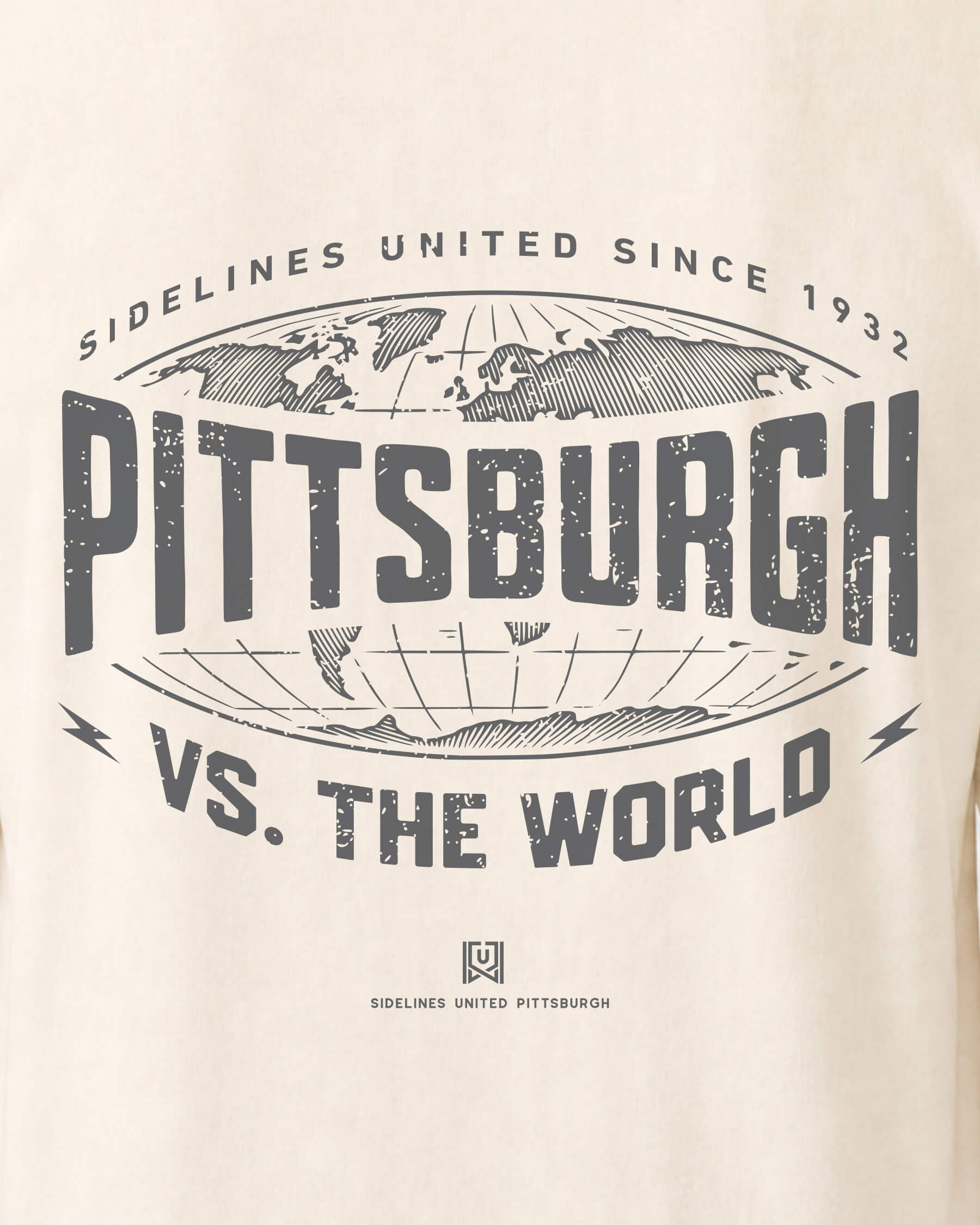 PGH VS the World Atlas Tee - Vintage White - Zoom
