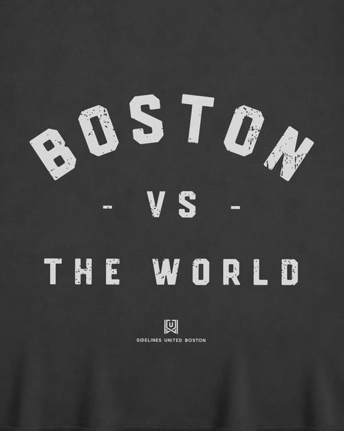 BOS VS the World Classic Tee - Washed Black / White - Zoom