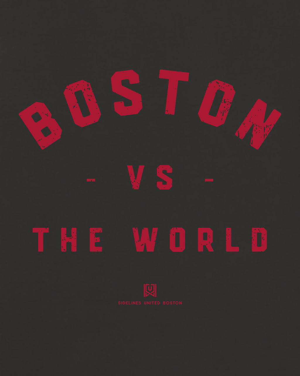 BOS VS the World Classic Tee - Washed Black / Red - Zoom