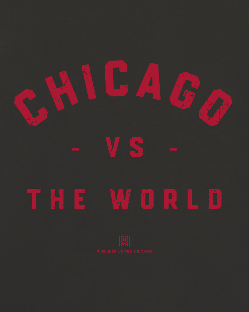 CHI VS the World Classic Tee - Washed Black / Red - Zoom
