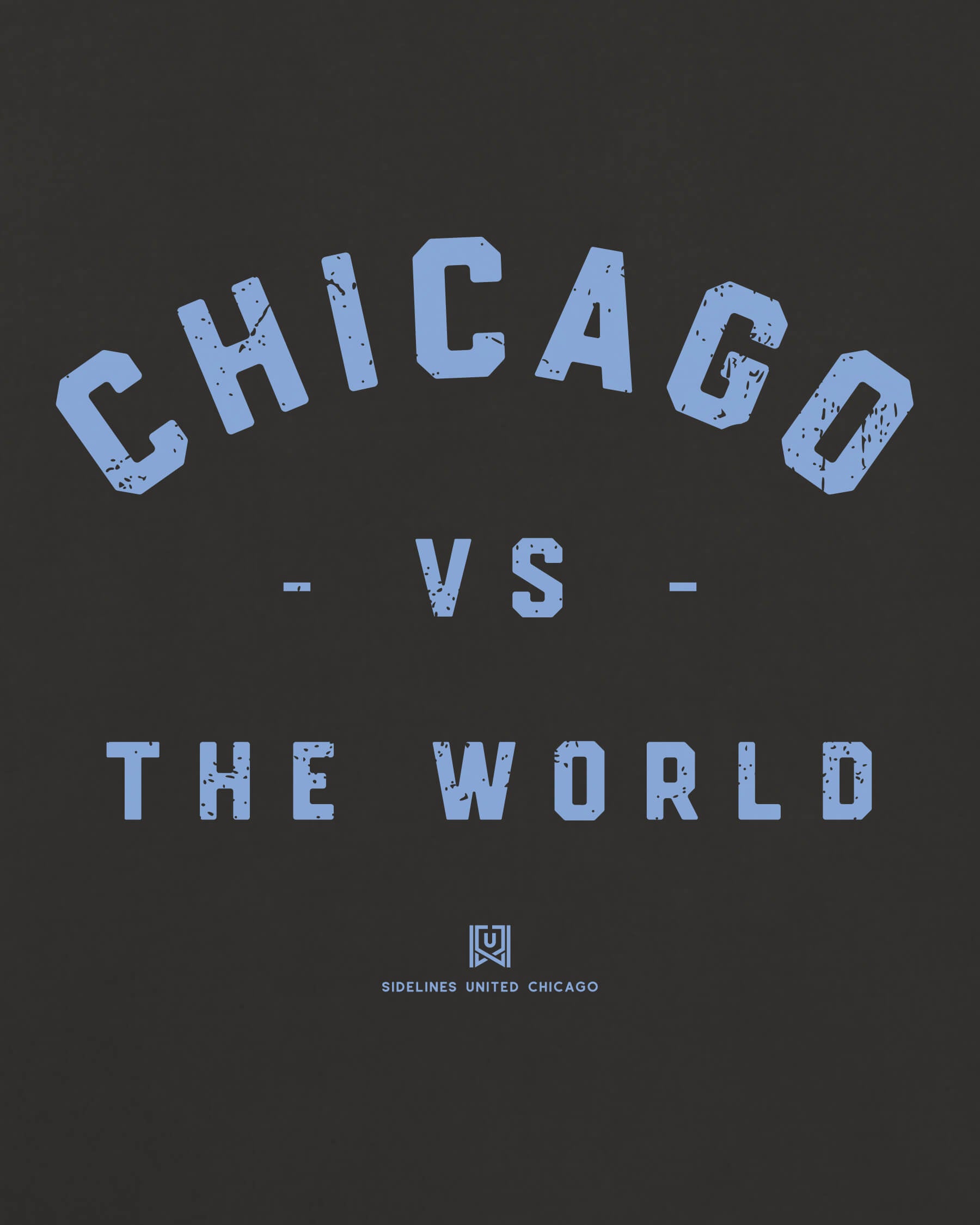 CHI VS the World Classic Tee - Washed Black / Blue - Zoom
