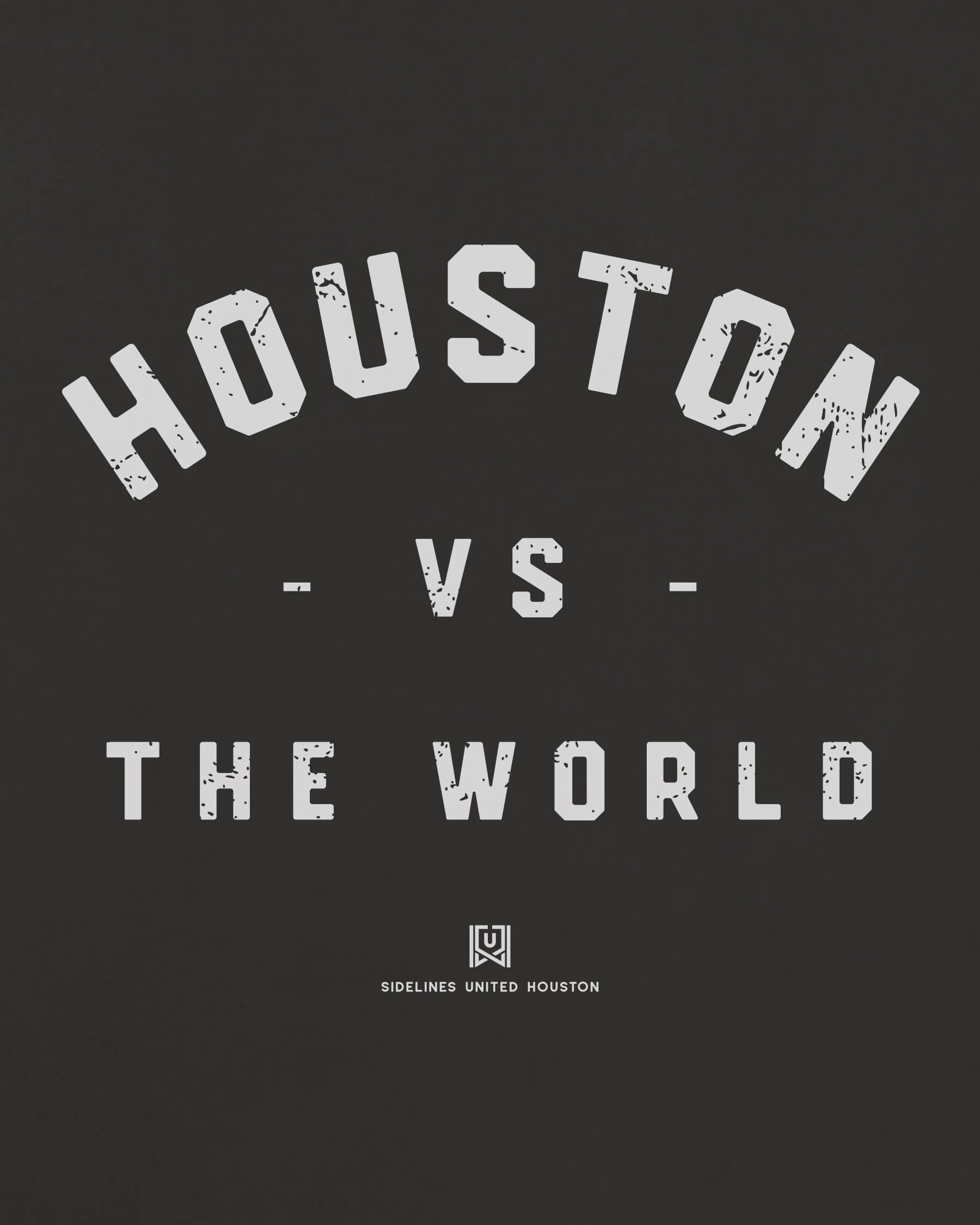 HOU VS the World Classic Tee - Washed Black / White - Zoom