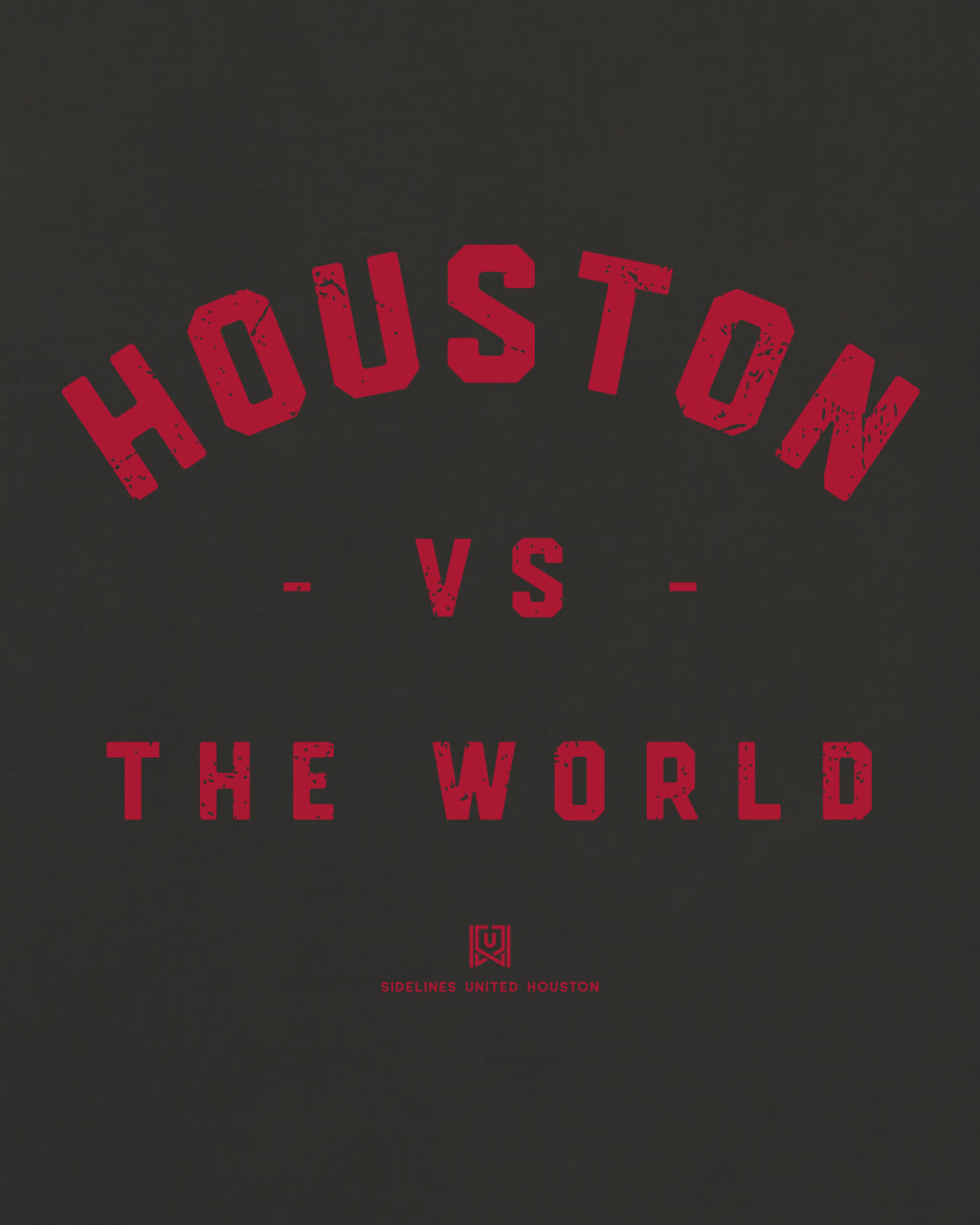 HOU VS the World Classic Tee - Washed Black / Red - Zoom