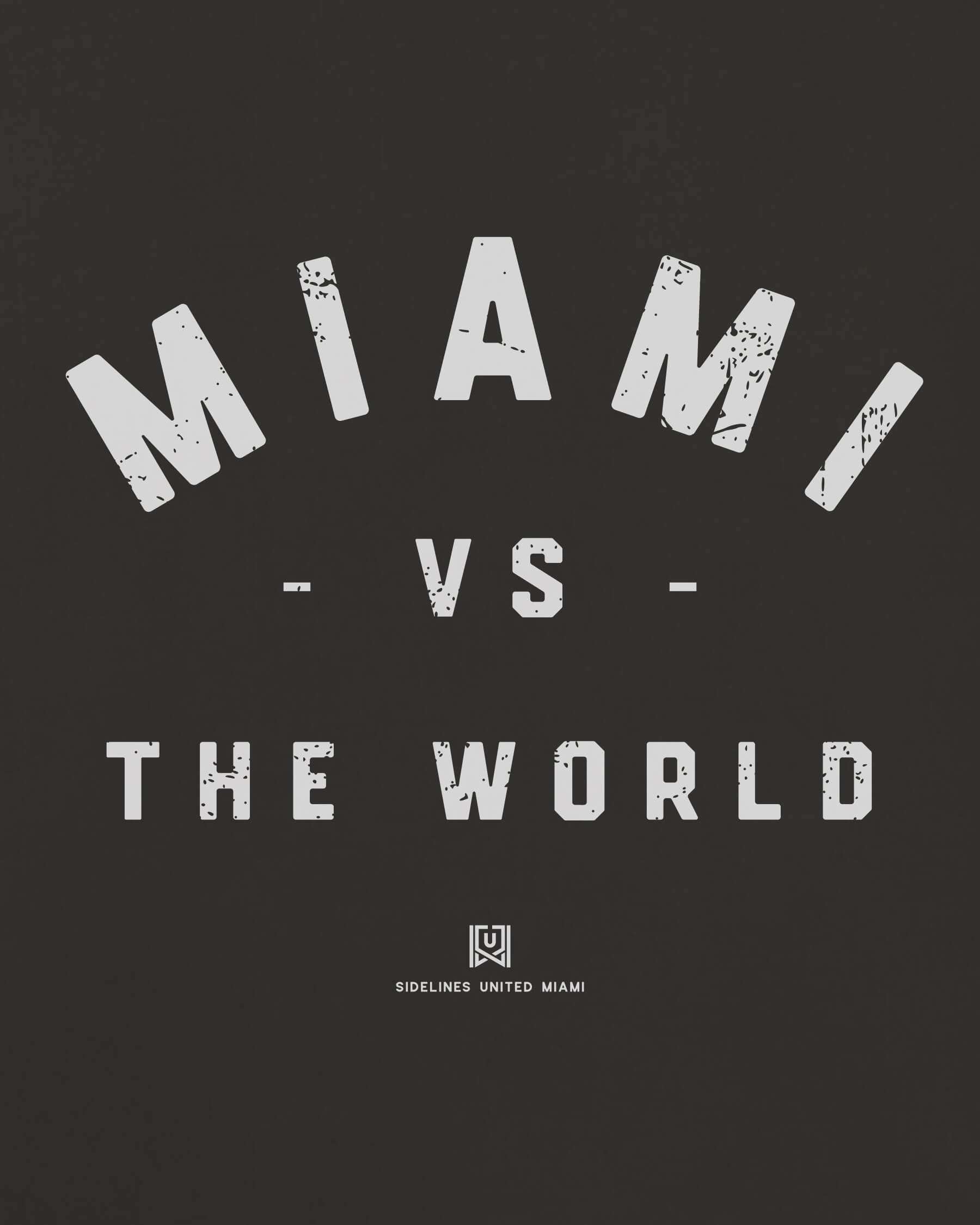 MIA VS the World Classic Tee - Washed Black / White - Zoom