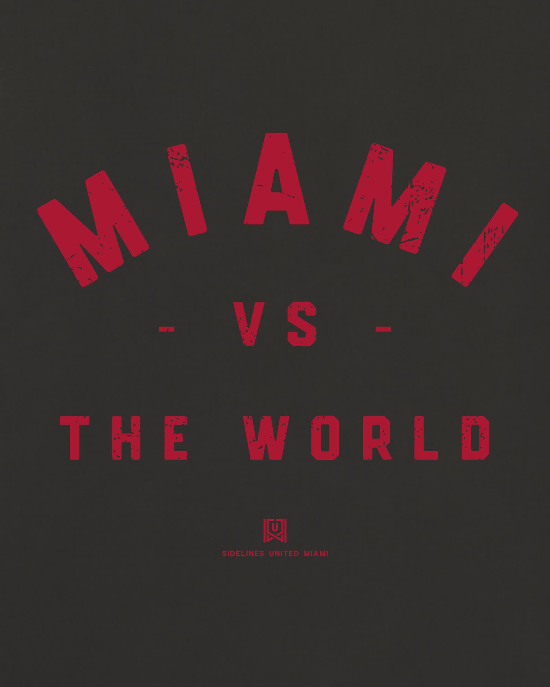 MIA VS the World Classic Tee - Washed Black / Red - Zoom