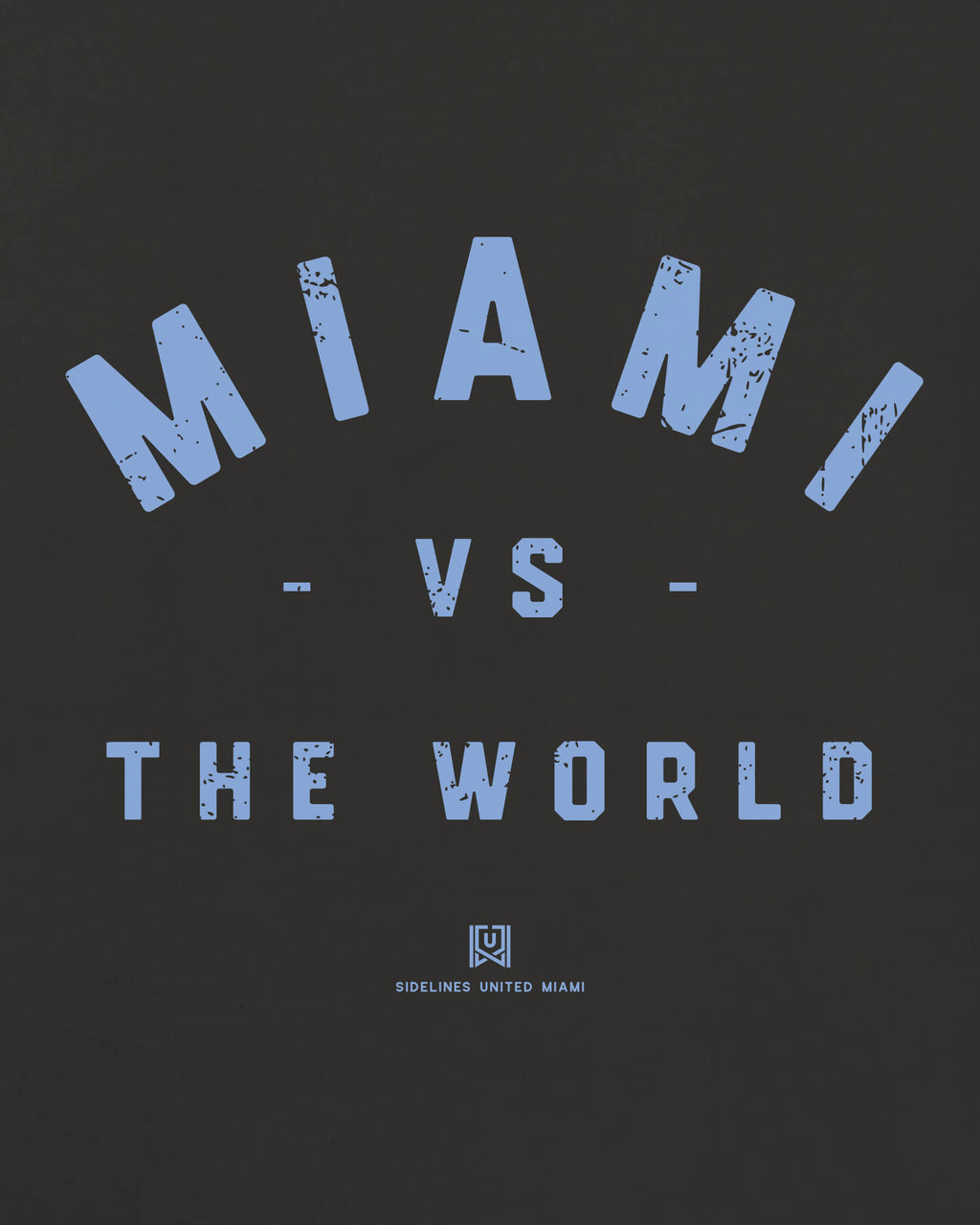 MIA VS the World Classic Tee - Washed Black / Blue - Zoom