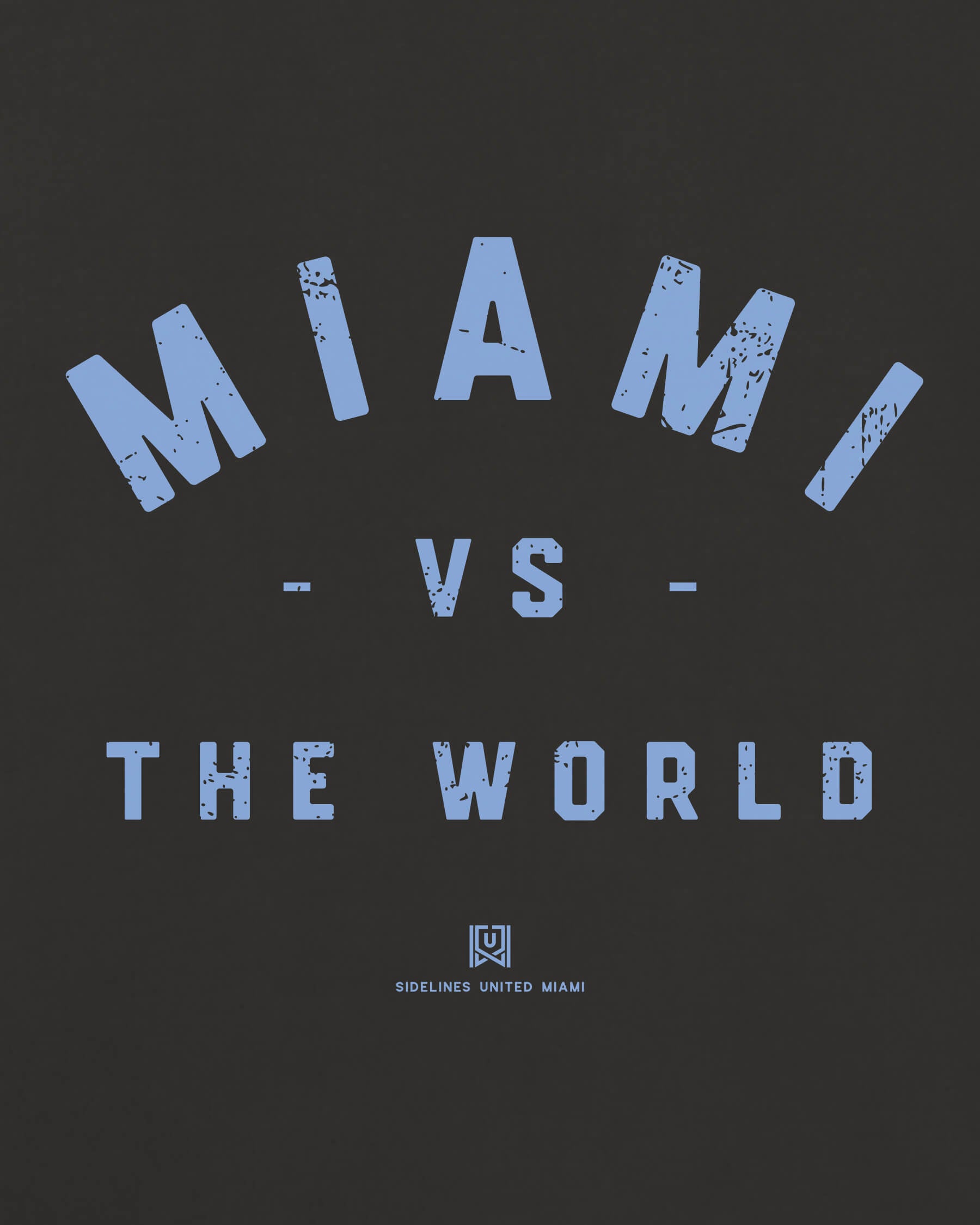 MIA VS the World Classic Tee - Washed Black / Blue - Zoom