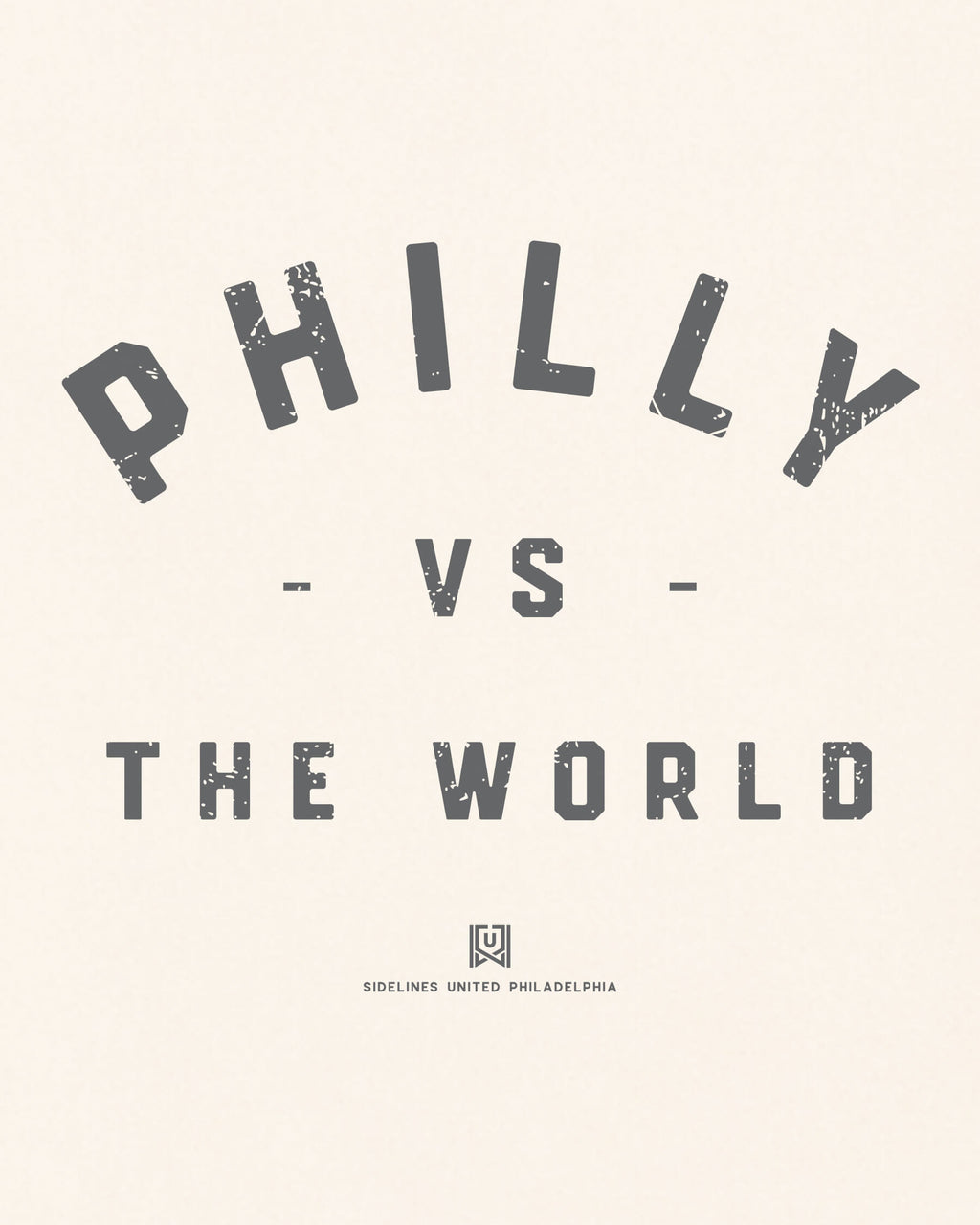 Philly VS the World Classic Tee - Vintage White - Zoom