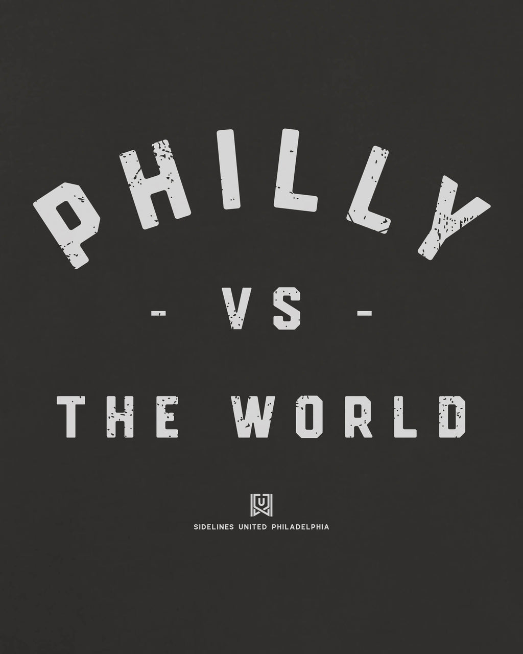 Philly VS the World Classic Tee - Washed Black / White - Zoom