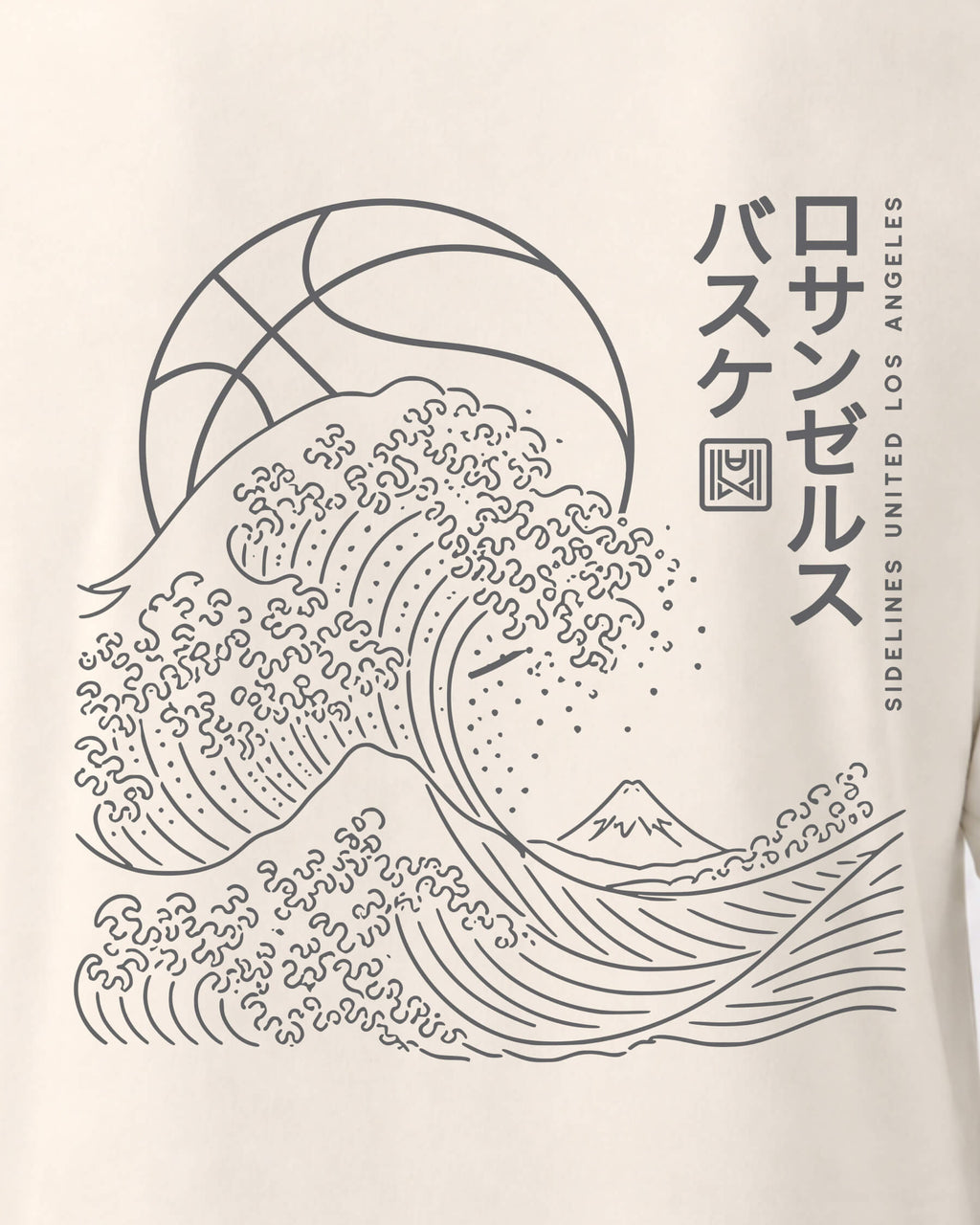 LA Wave Tee - Vintage White - Zoom