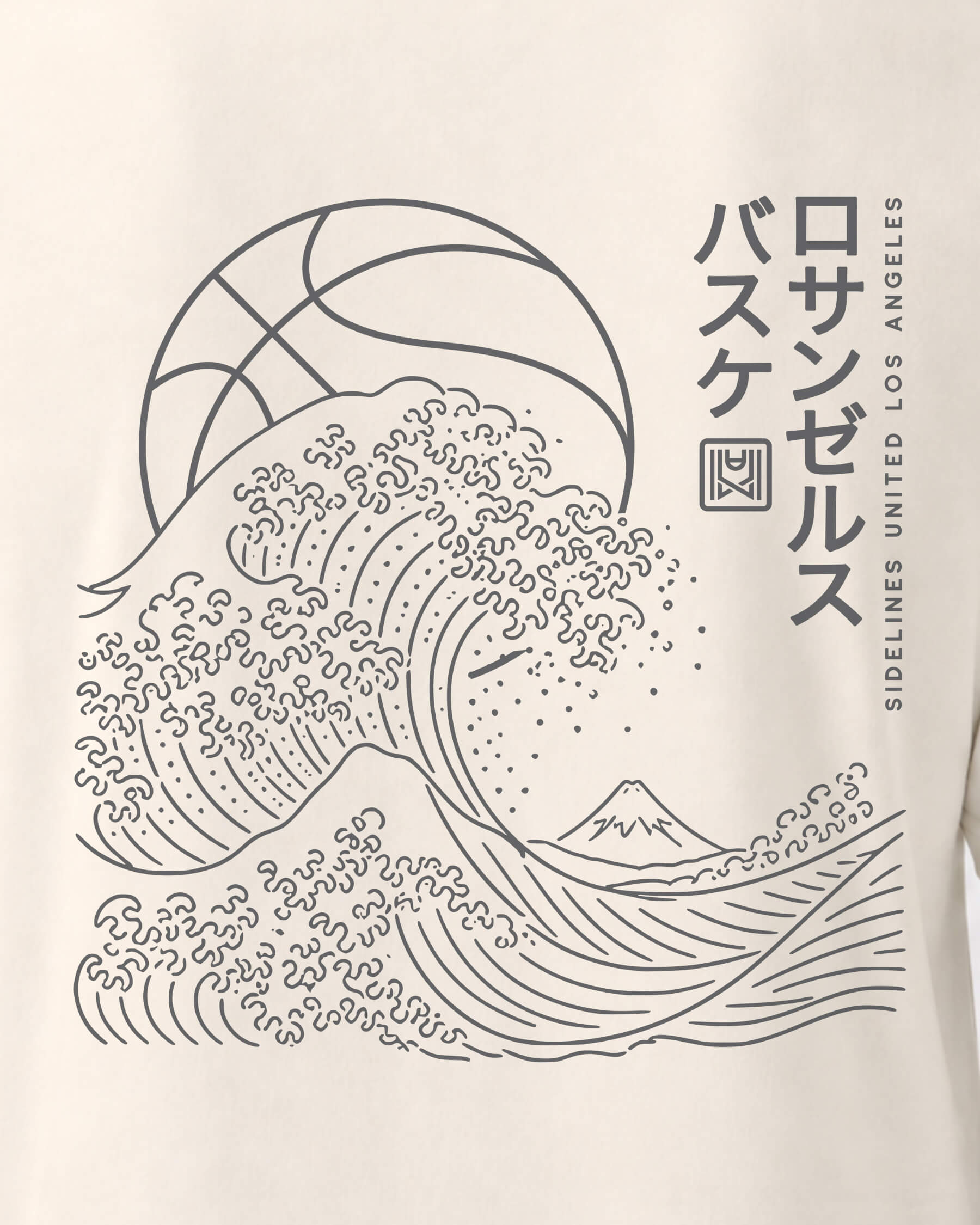 LA Wave Tee - Vintage White - Zoom