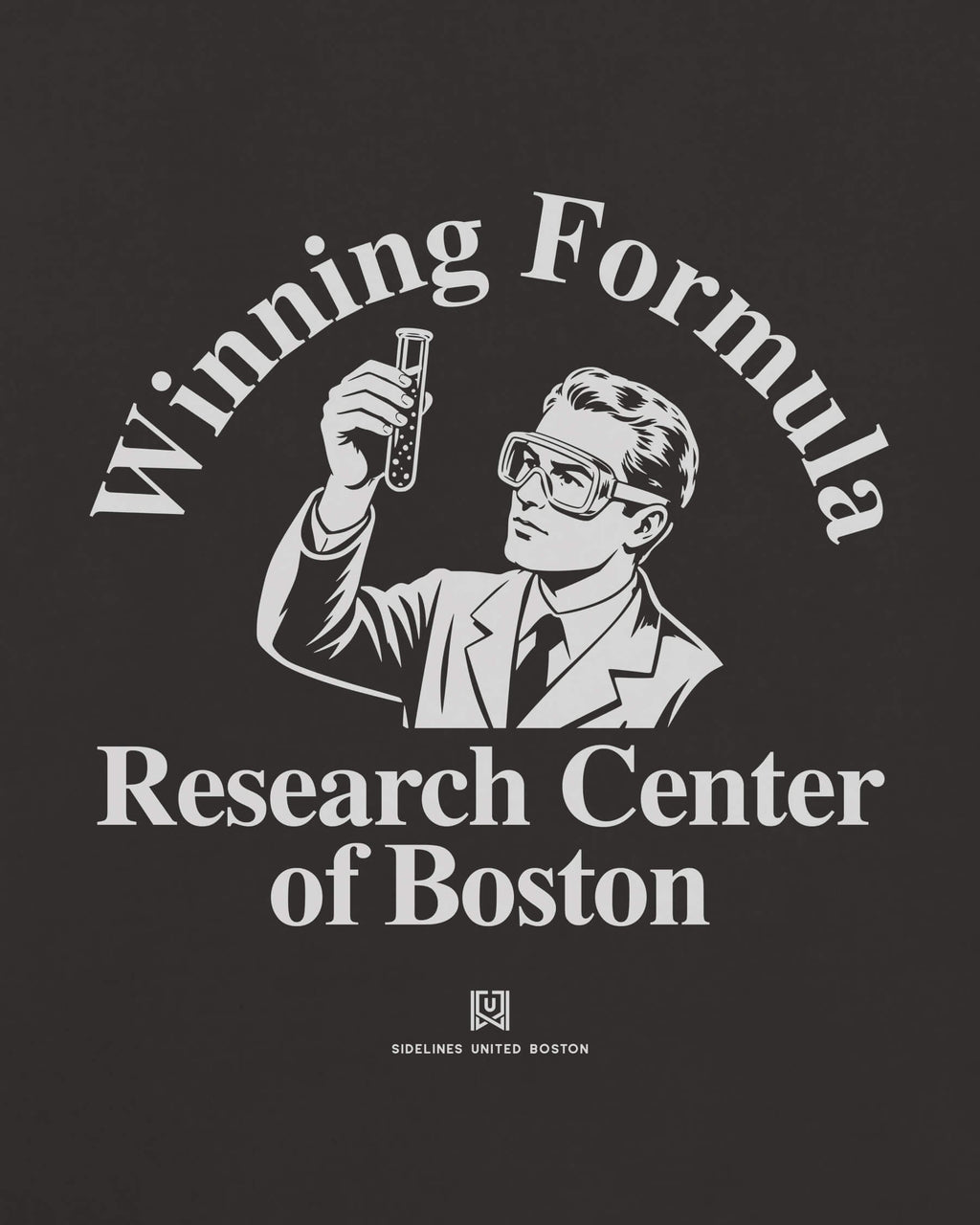 BOS Winning Formula Tee - Washed Black / White - Zoom