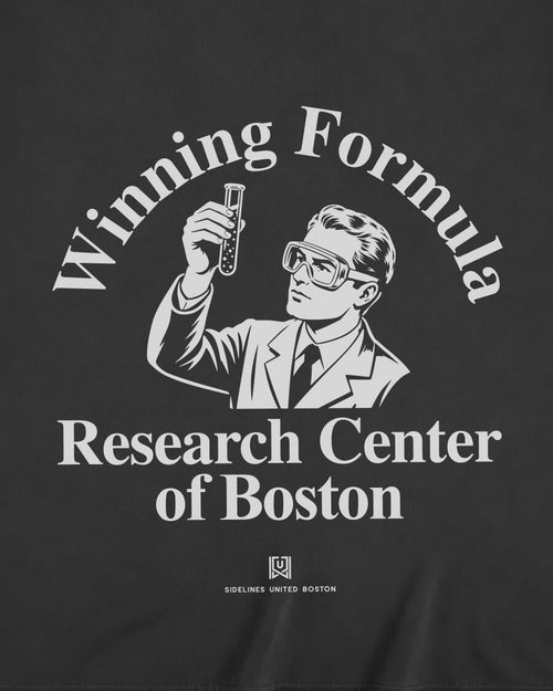 BOS Winning Formula Tee - Washed Black / White - Zoom