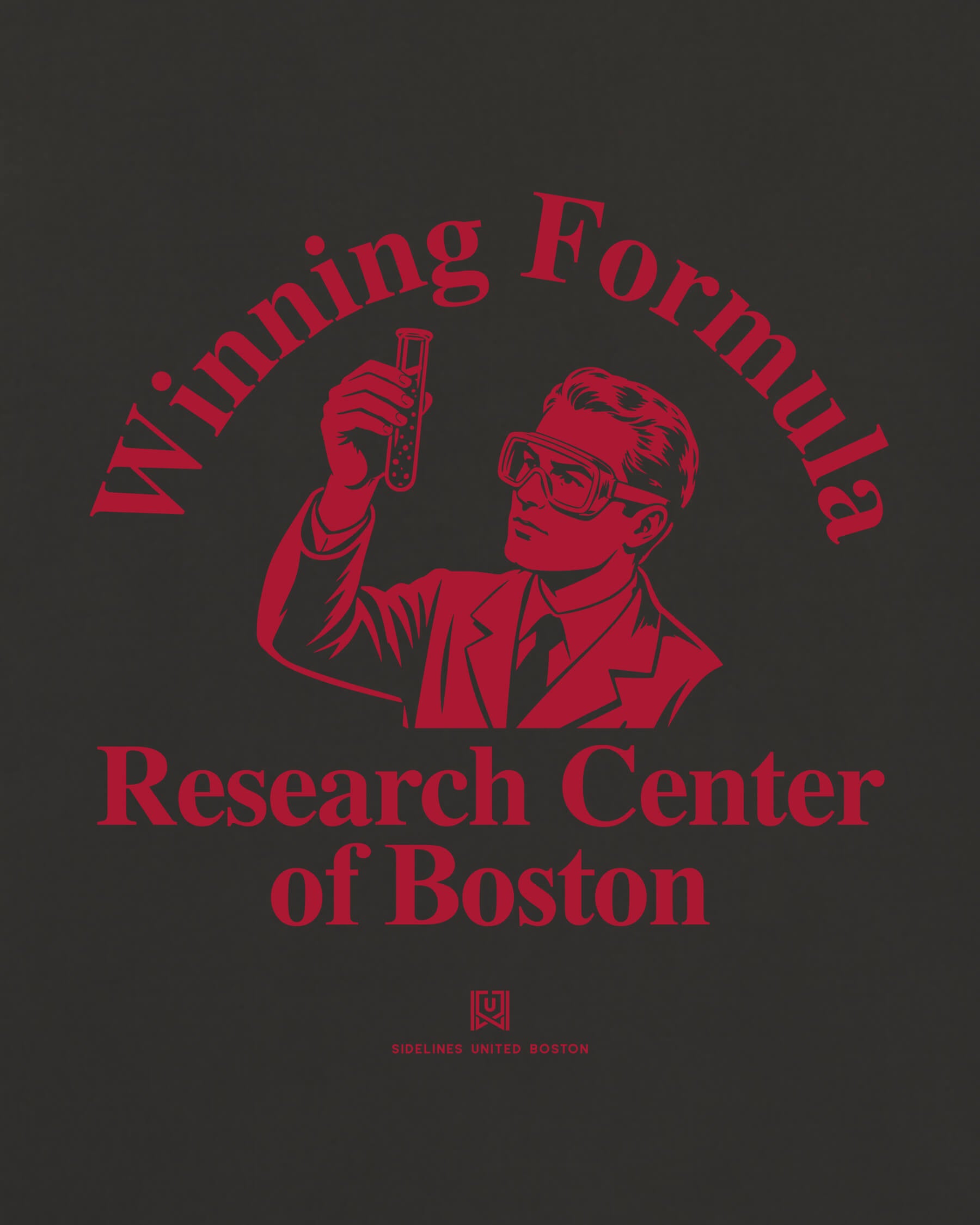 BOS Winning Formula Tee - Washed Black / Red - Zoom