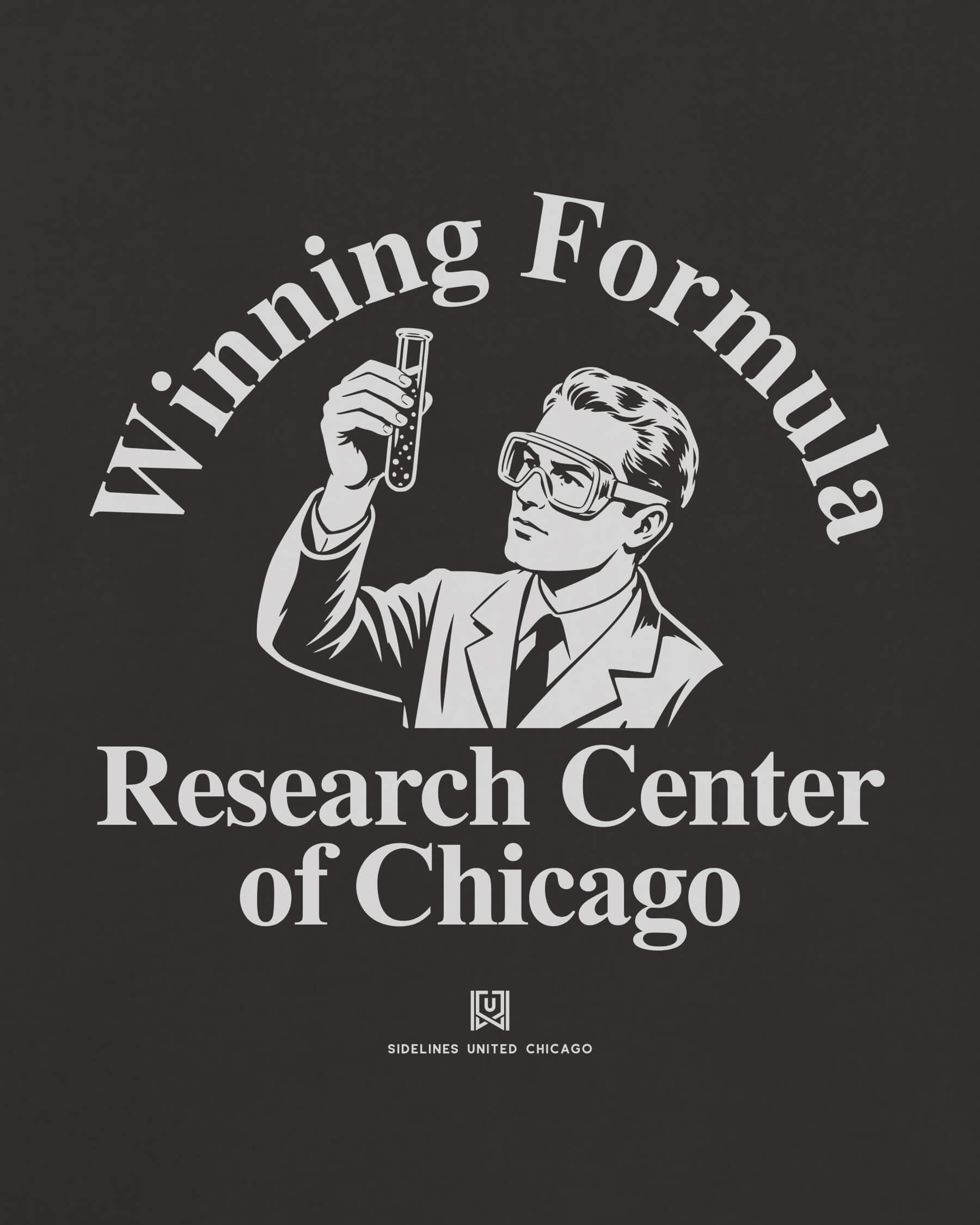 CHI Winning Formula Tee - Washed Black / White - Zoom